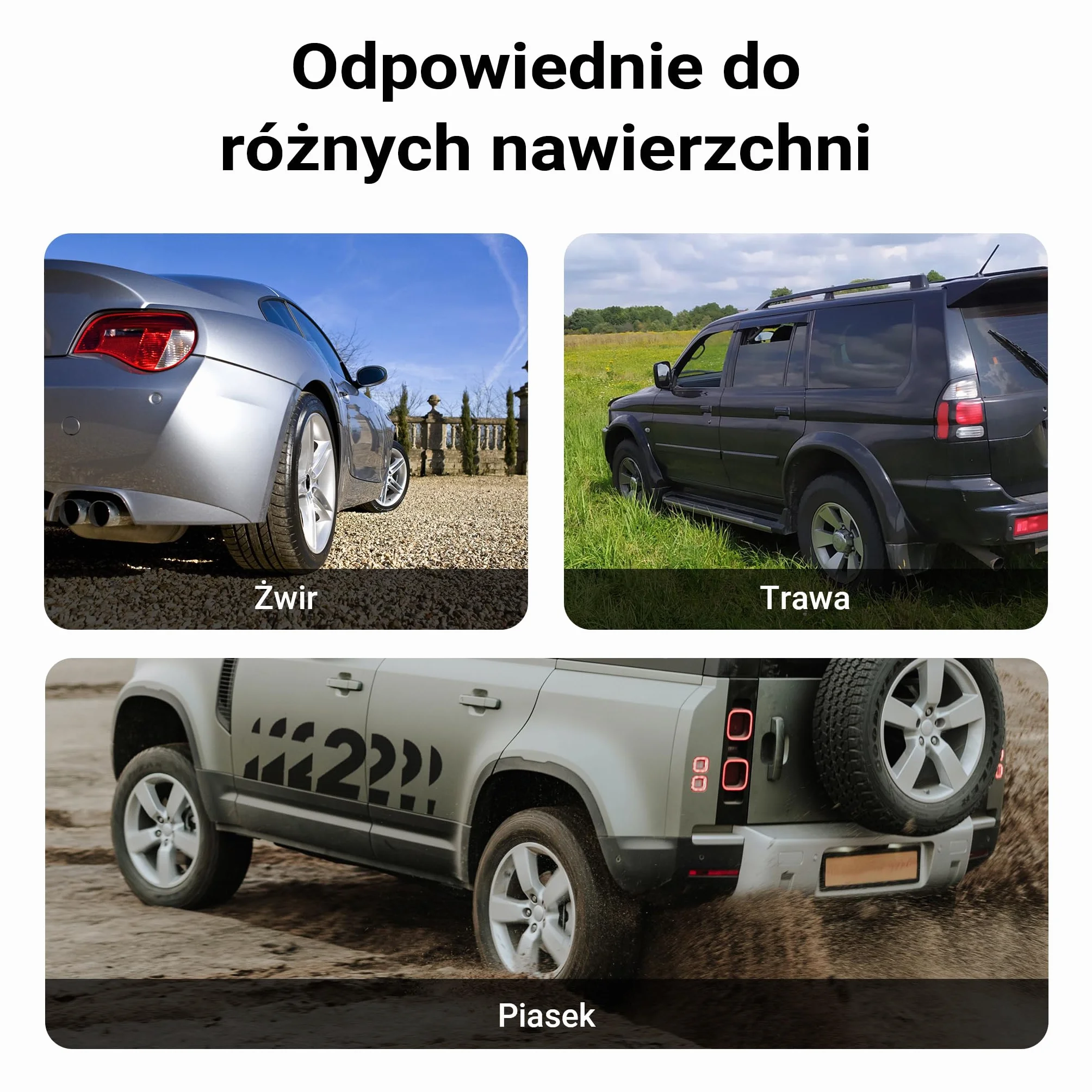 XPOtool Kliny pod koła przyczepy kempingowej 2 szt. do 3,5 t, z antypoślizgowego tworzywa HDPE, rampy poziomujące 3-stopniowe z torbą