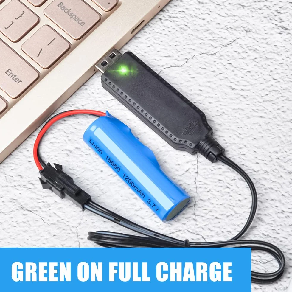 Mineup 3,7V 1200 mAh litowo-jonowa bateria, 4 sztuki RC akumulatorów do ponownego naładowania z 4 ładowarkami USB z wtyczką SM-2P, litowo-jonowa bateria zasilająca Mineup RC do ponownego naładowania