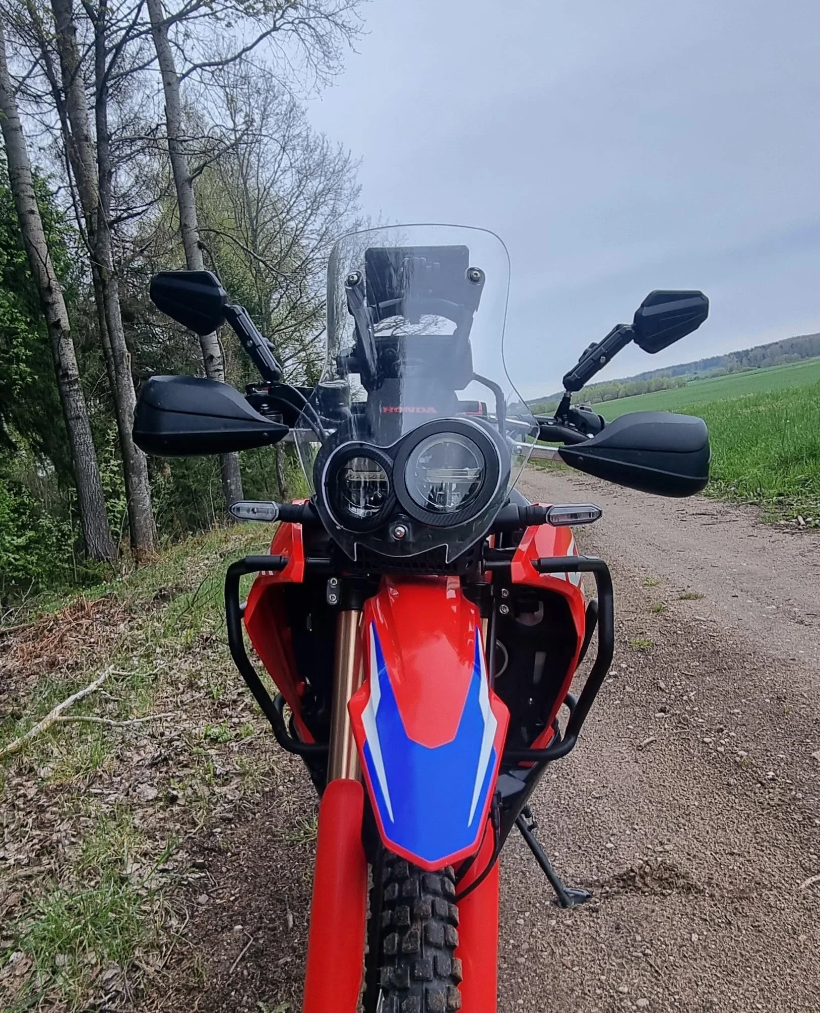 Lusterko motocyklowe 360° E24 regulowane enduro 22 mm M8/M10