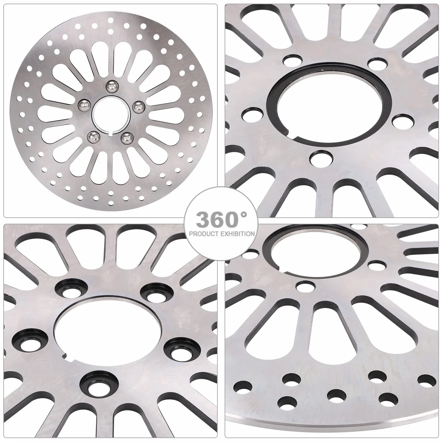 Wirniki tarczowe hamulcowe z przodu i z tyłu 29.2 cm ze stali nierdzewnej do Touring, Softail, Sportster, Dyna Models 1984-2013 (z wyjątkiem modeli Touring 2008-2013)