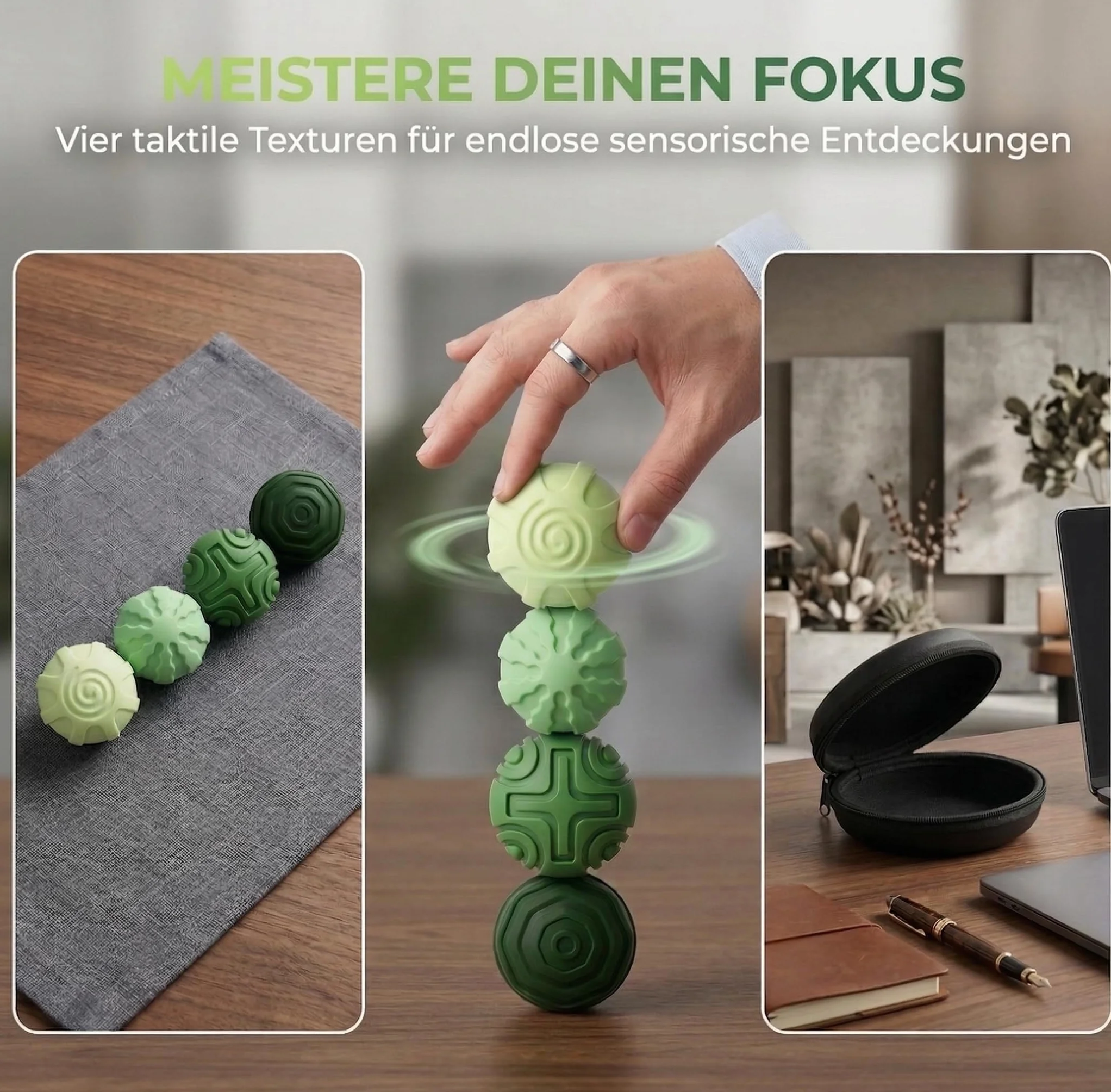 Magnetyczne silikonowe piłki, Fidget Toys dla dorosłych i młodzieży, zestaw 4 sztuk, redukujące stres, zabawki sensoryczne w przypadku ADHD i stanów lękowych, gadżety na biurko, prezent dla kobiet