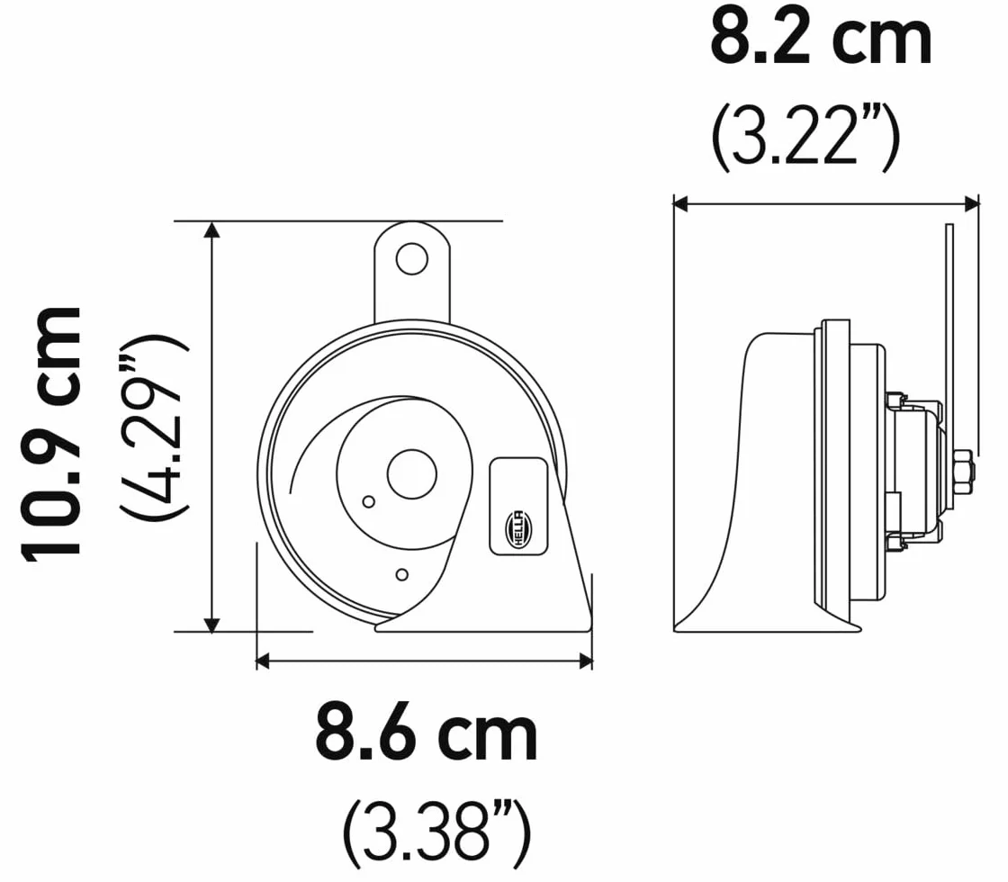 HELLA zestaw klaksonów trąbkowych 12V BX Toyota