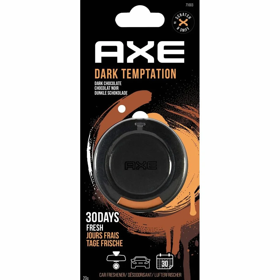 AXE 1711703 3D Lufterfrischer Dark Temptation, braun