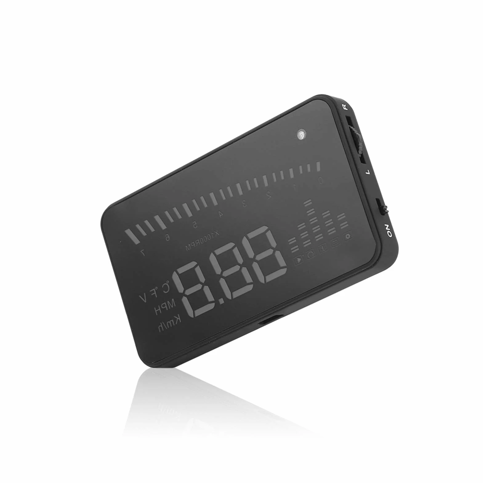 Wyświetlacz Head Up 3-calowy HD Plug and Play OBDII EUOBD do samochodu