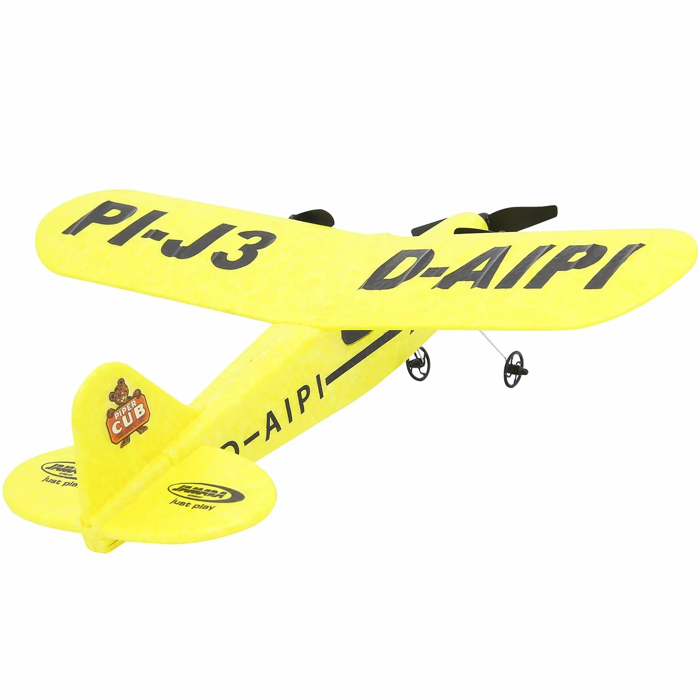 Piper J3-CUB samolot 2,4 GHz Gyro 2CH – 2,4 GHz dla wielu graczy, elastyczna mikro-pianka, nadaje się dla początkujących