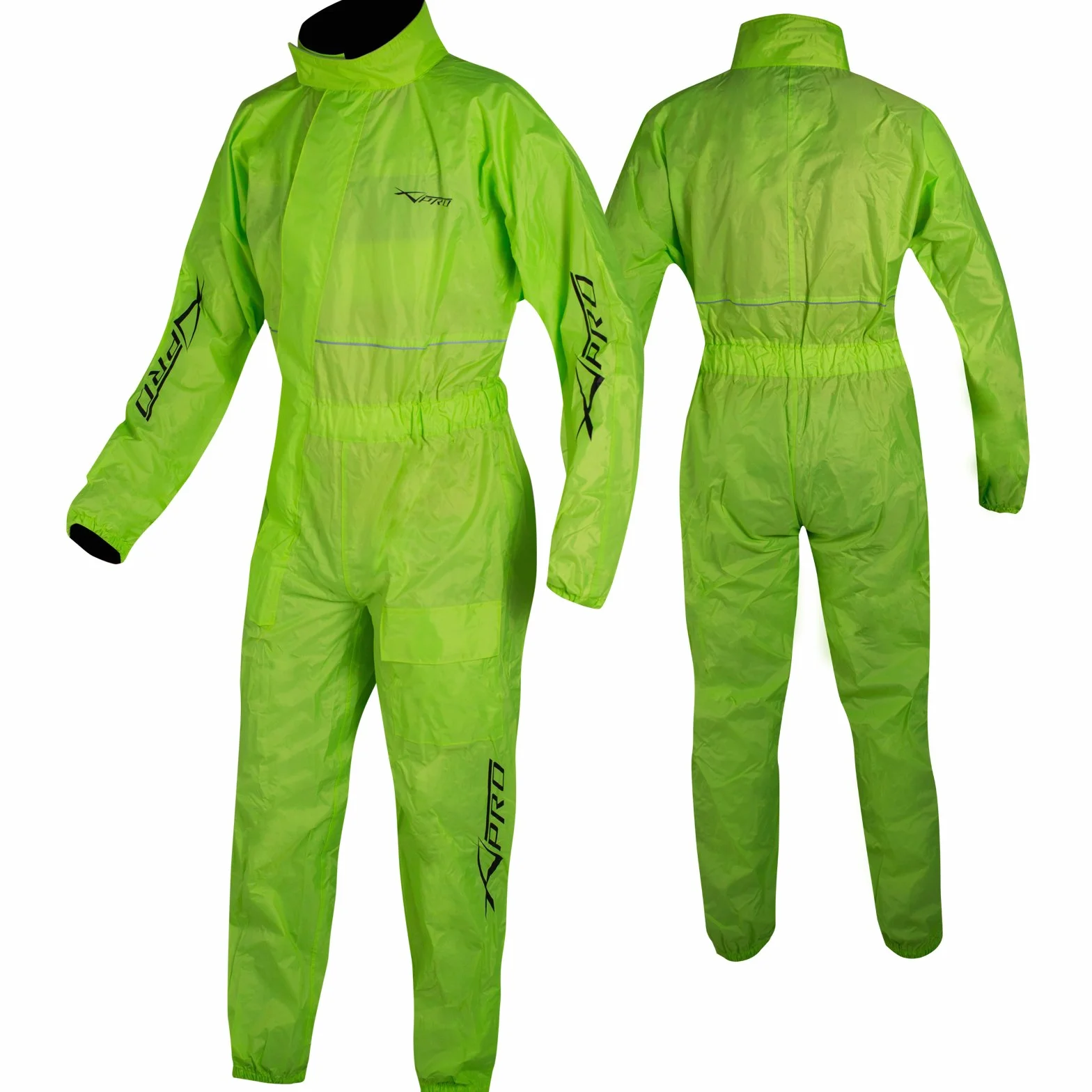A-Pro Motocyklowy wodoodporny Full Body Rain Suit Fluo XXL