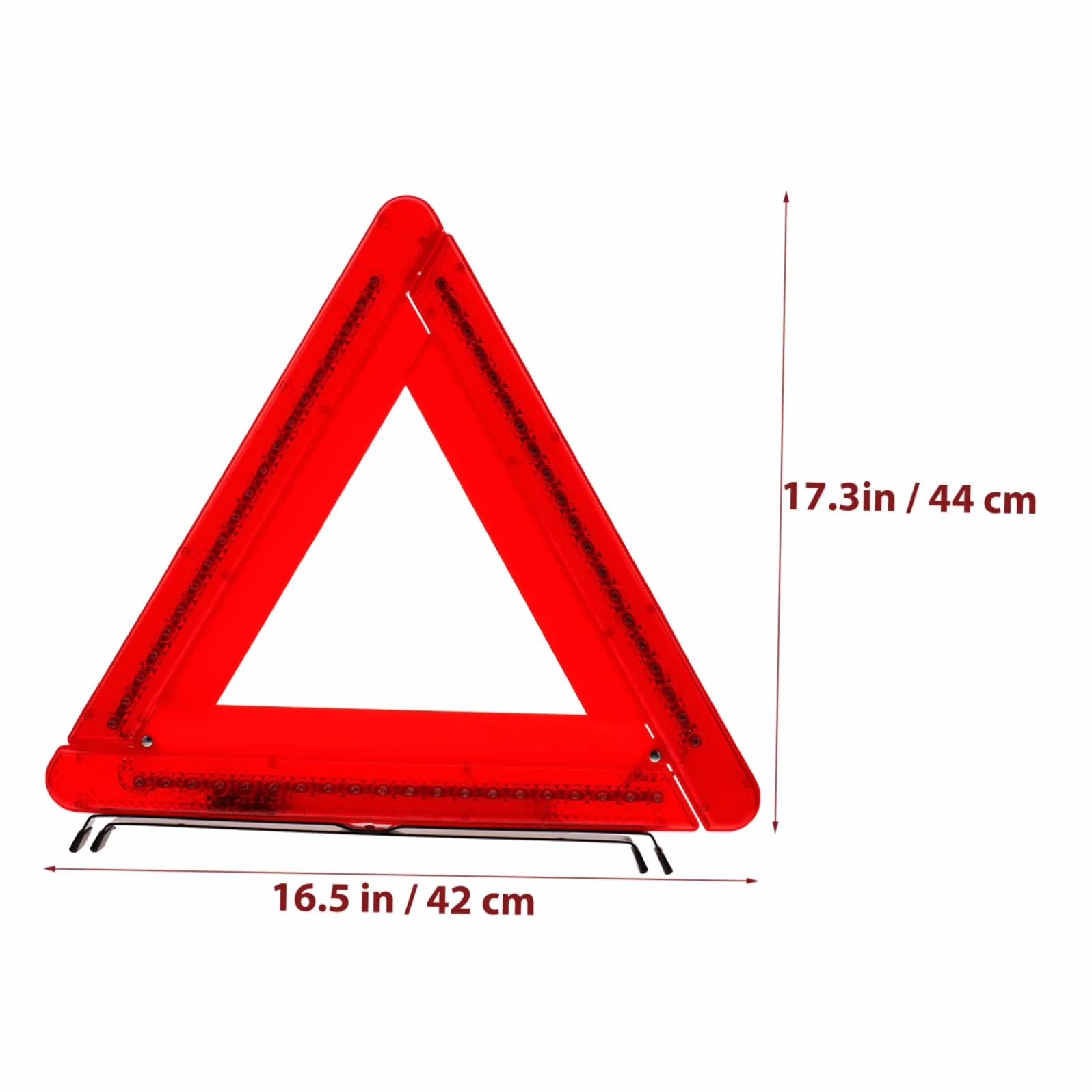 Triangular Emergency Warning Triangle Light with Reflective Material Foldable Roadside Lighting Device