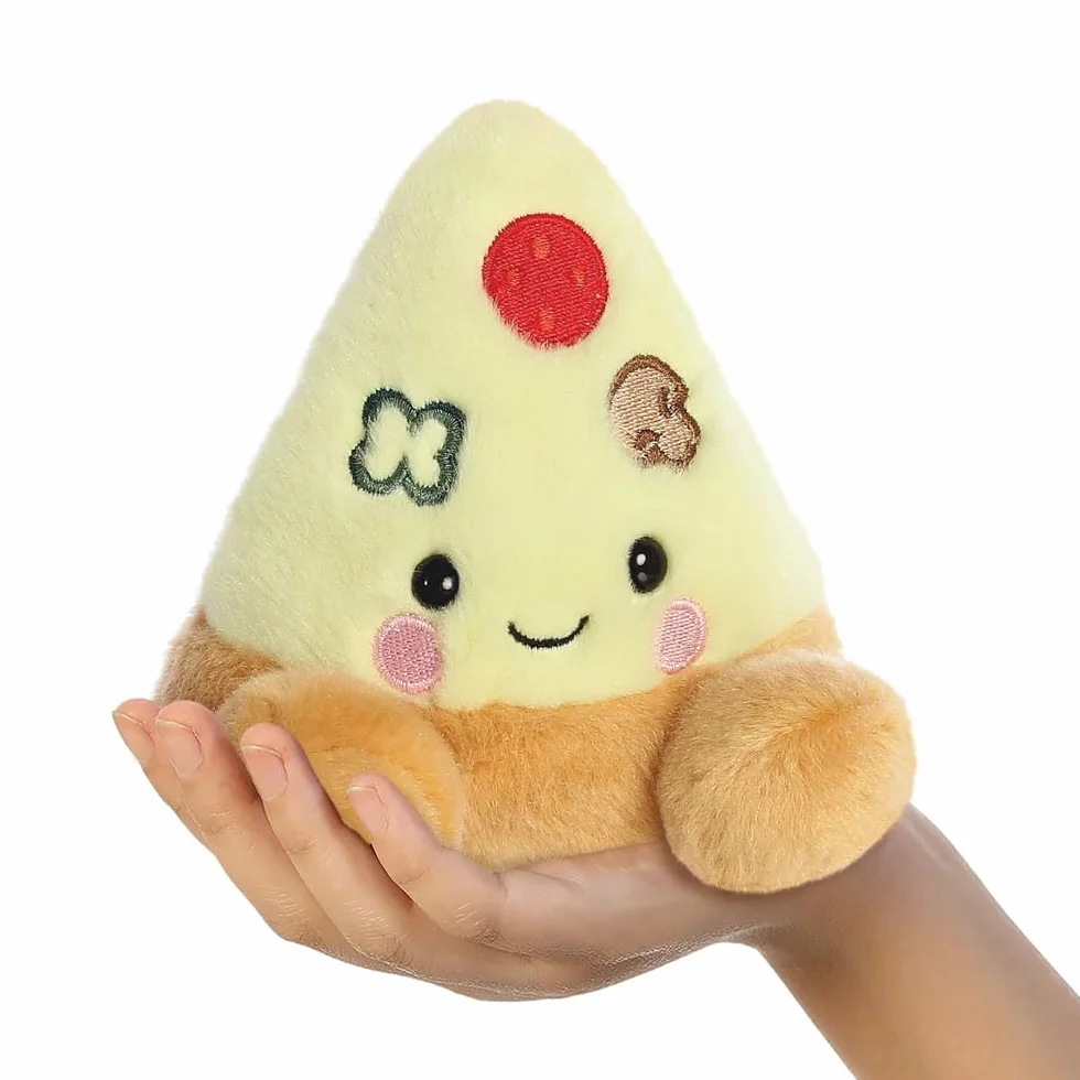 Aurora, 33688, Palm Pals Peppa Pizza, pluszowa zabawka, brązowa i żółta, 13 cm