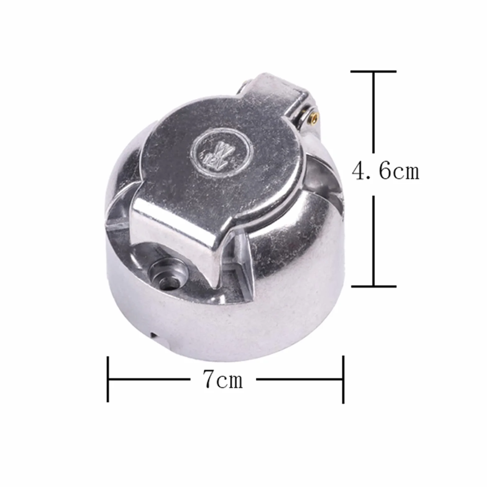AOHEWEI 7-stykowy hak holowniczy Gniazdo przyczepy Metal Stop aluminium 7-kierunkowe światła samochodowe Złącza do łodzi RV Przyczepa kempingowa