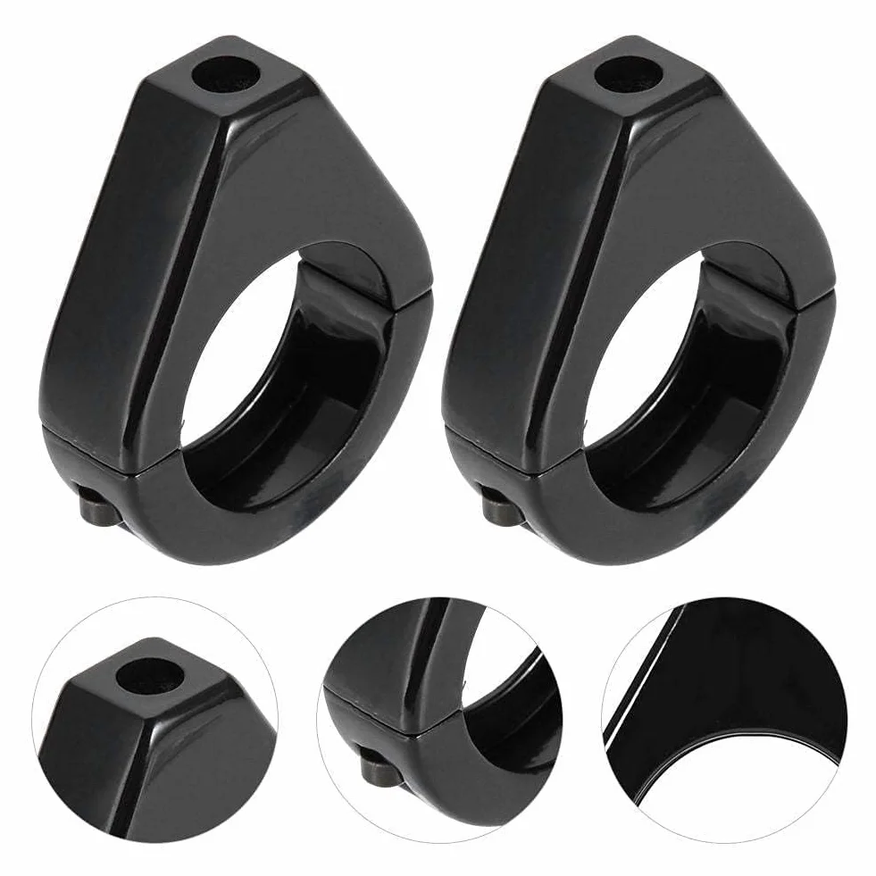 Uchwyt na kierunkowskaz, zmodyfikowany motocykl ze stopu aluminium, uchwyt instalacyjny kierunkowskazu 41 mm zacisk widelca (czarny)