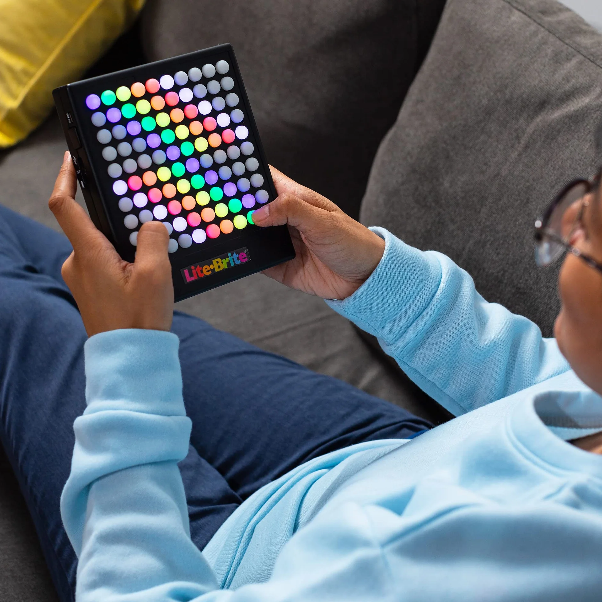 Lite-Brite Touch - Create, Play and Animate - Light Up Portable Stem Sensory Learning Toy, Creative Art Stem Toy for Girls, Boys, Unisex, Toddler, Holiday, Birthday, Gift, Ages 6+