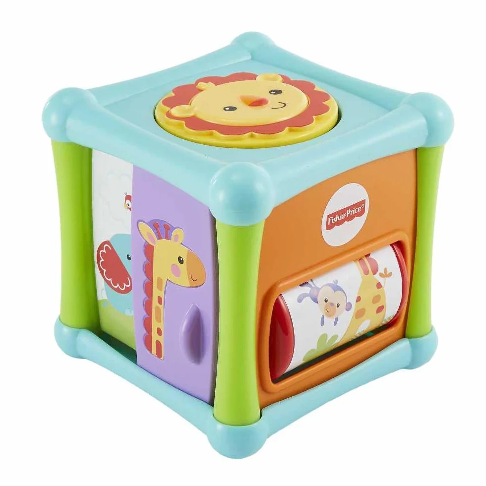 Fisher-Price BFH80 – Tierfreunde kostka, zabawka dla dzieci od 6 miesięcy