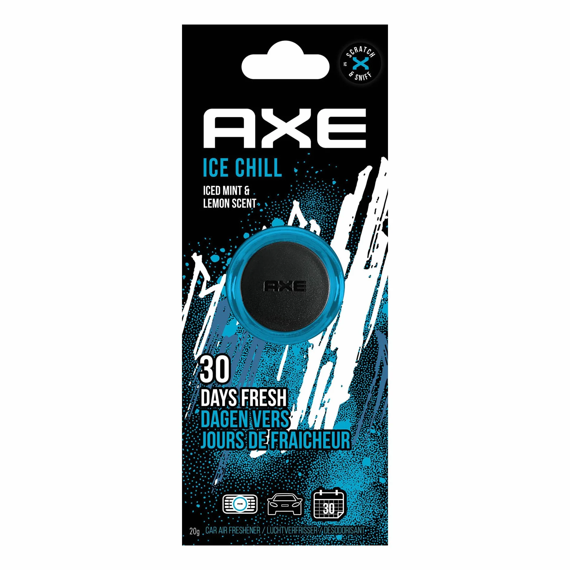 Axe Lufterfrischer Mini Vent odświeżacz powietrza Ice Chill niebieski