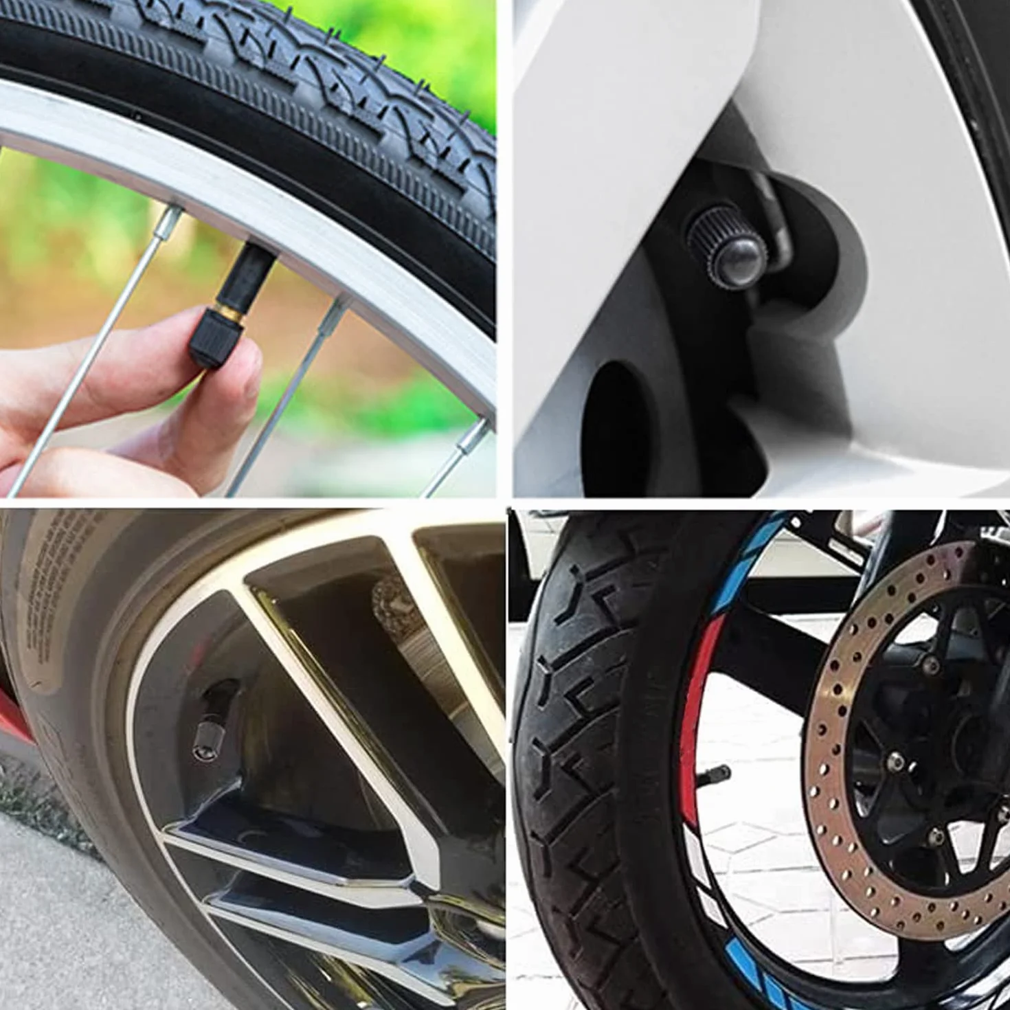 Korek zaworu samochodowego, 30 sztuk, plastikowy zawór do opon samochodowych z uszczelką do roweru, motocykla, ciężarówki (czarny)