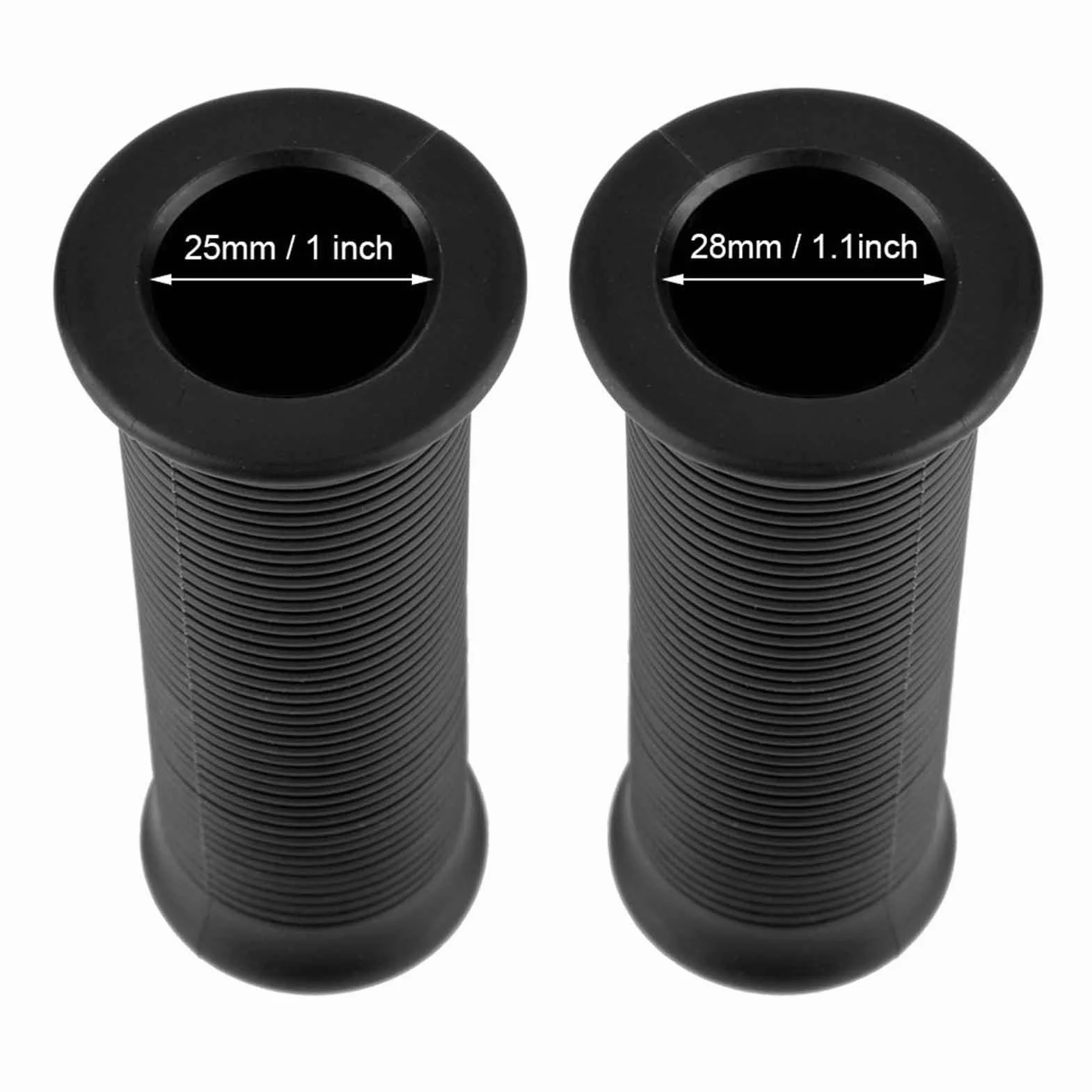 Chwyty motocyklowe, chwyty kierownicy motocykla 1 cal 25 mm i 1,1 cala 28 mm Materiał TPU Chwyty motocyklowe do większości motocykli Wygodne i przyjazne dla środowiska