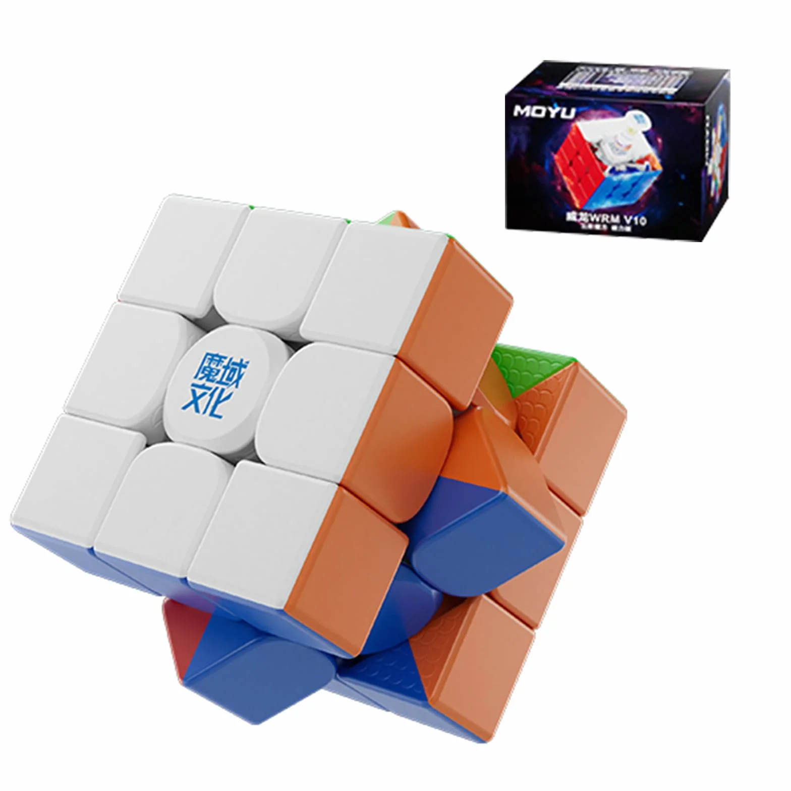 Moyu WRM V10 Speed Cube, Magnetyczna Magiczna Kostka 3x3, Kostka Logiczna Moyu V10 Odpowiednia do Treningu Podczas Zawodów i jako Prezent Urodzinowy, Wersja Matowa
