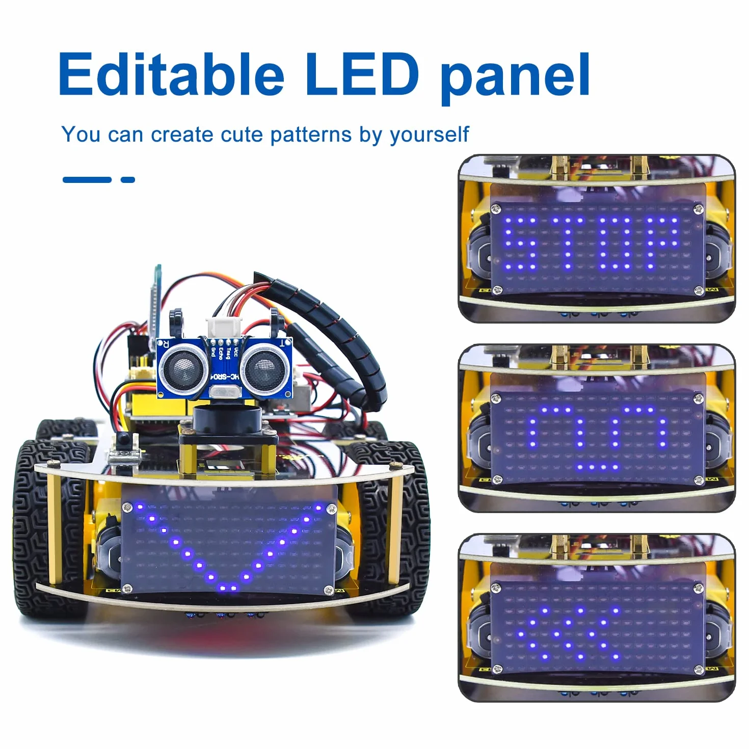 KEYESTUDIO 4WD Smart Car Robot Kit Starter Learning DIY Kit dla Arduino IDE