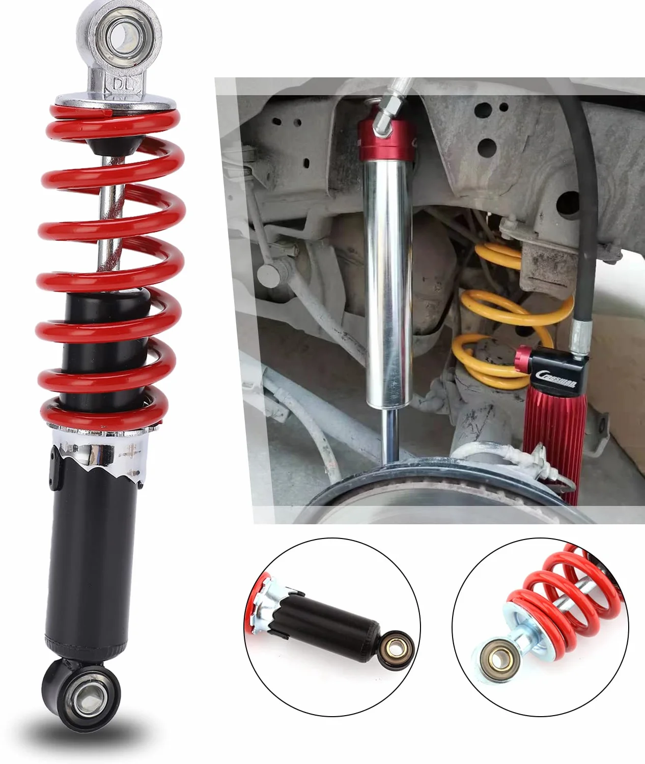Amortyzator 250mm regulowany tylny zamiennik stopu stali dla TaoTao 50cc-125cc Go Kart ATV Quad