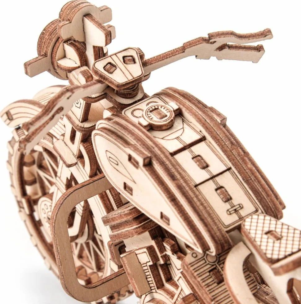 Little Story Drewniane puzzle 3D motocykl zestaw do samodzielnego montażu – model z wysokiej jakości drewna z precyzyjnymi detalami, idealna dekoracja i ekscytujące przeżycie puzzle (Comanche)