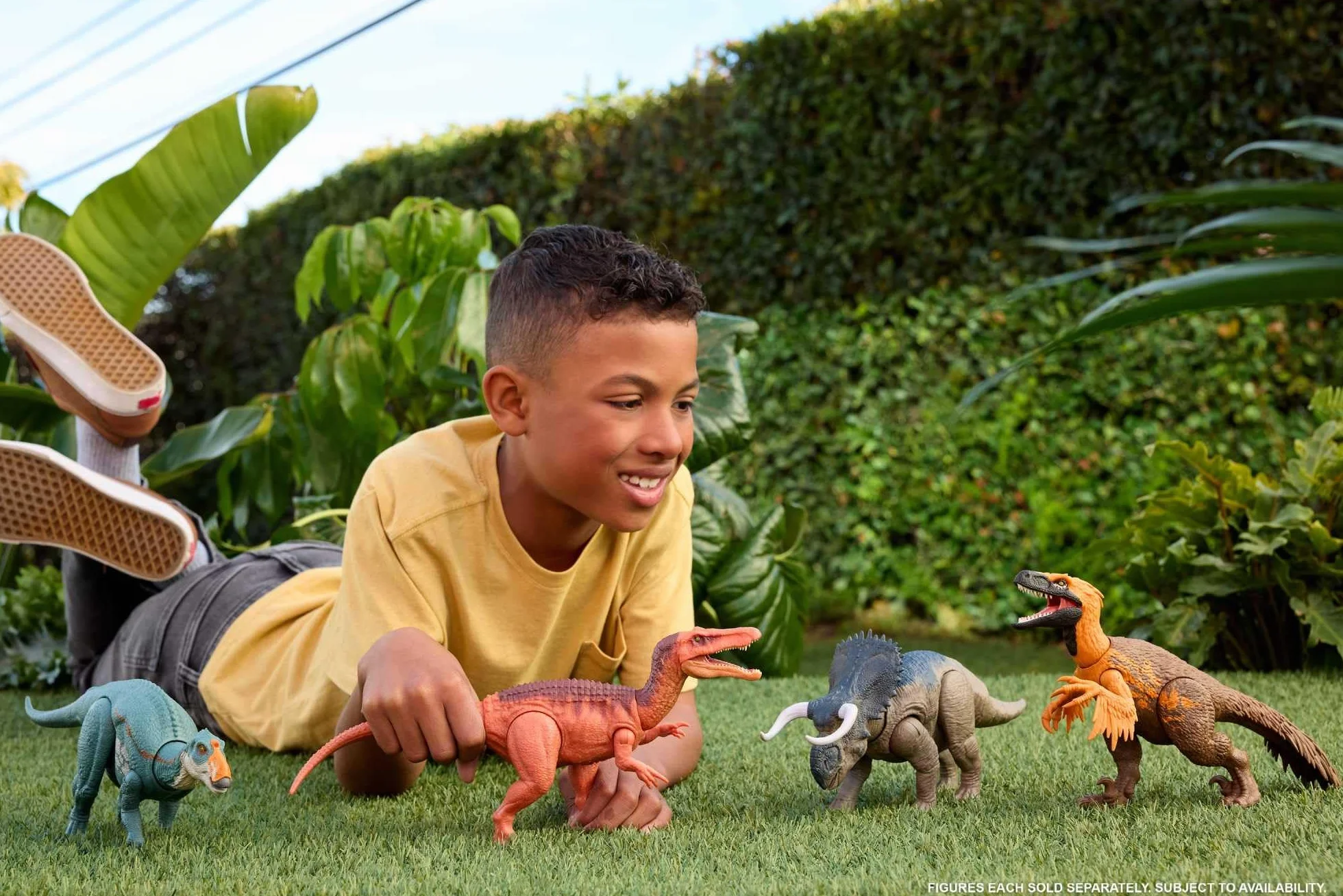 Mattel Jurassic World Rebirth Odrodzenie Aukazaur Ryczący dinozaur Figurka dinozaura z wielokierunkowym atakiem paszczą i dźwiękiem, do ustawiania w różnych pozach, zabawka dinozaur dla dzieci, JGB88