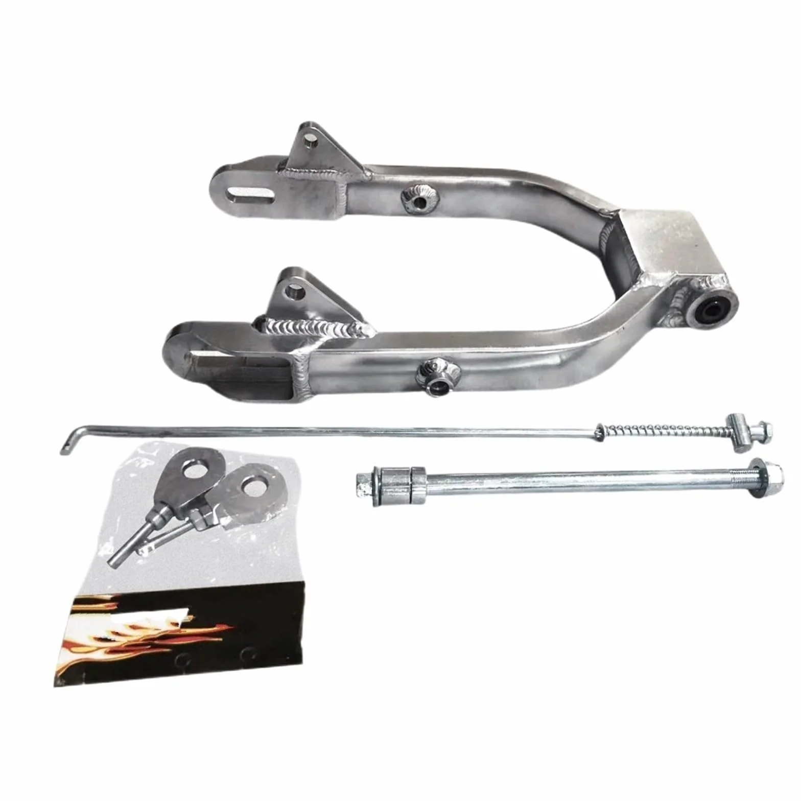 szpule motocykla wahacz Pasuje Do DAX CT70 1969-1970 DAX Wahacz CT70 Tylny Widelec 12-calowy Tylny Wahacz Srebrny Aluminiowy Części Motocyklowe wahacza wahacz