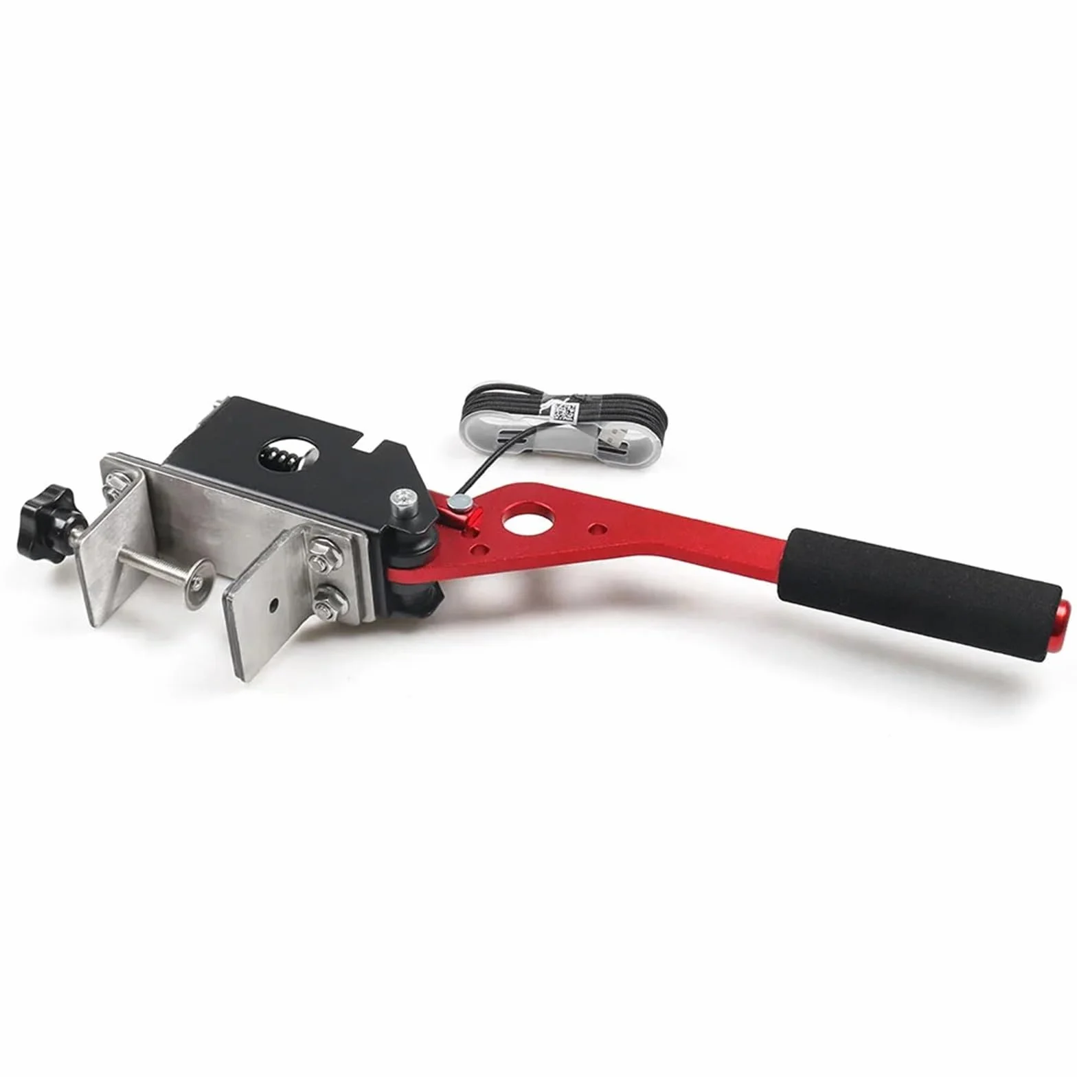 Dźwignia Hamulca Ręcznego płyta do hamulca ręczne Hamulec ręczny SIM USB do gier wyścigowych G25/27/29 T500 Fanatecosw Dirt Rally ze stałym uchwytem BX102129 Hydrauliczny hamulec ręczny(Blue)