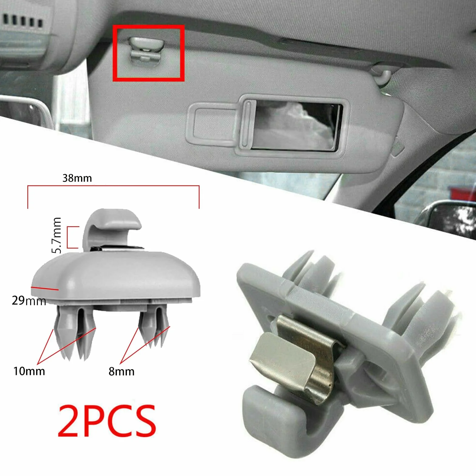 Klips do osłony przeciwsłonecznej samochodowej 2 szt. kompatybilny A1 A4L A3 A5 Q5 A6L Q3
