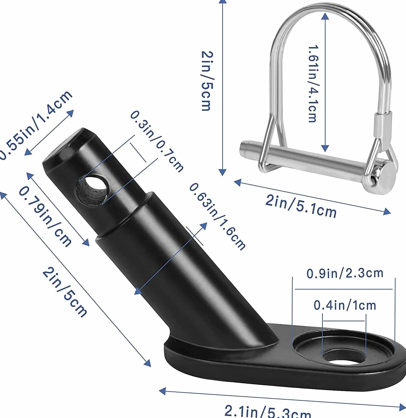 Uniwersalny adapter do przyczepki rowerowej hak holowniczy z 2 zawleczkami