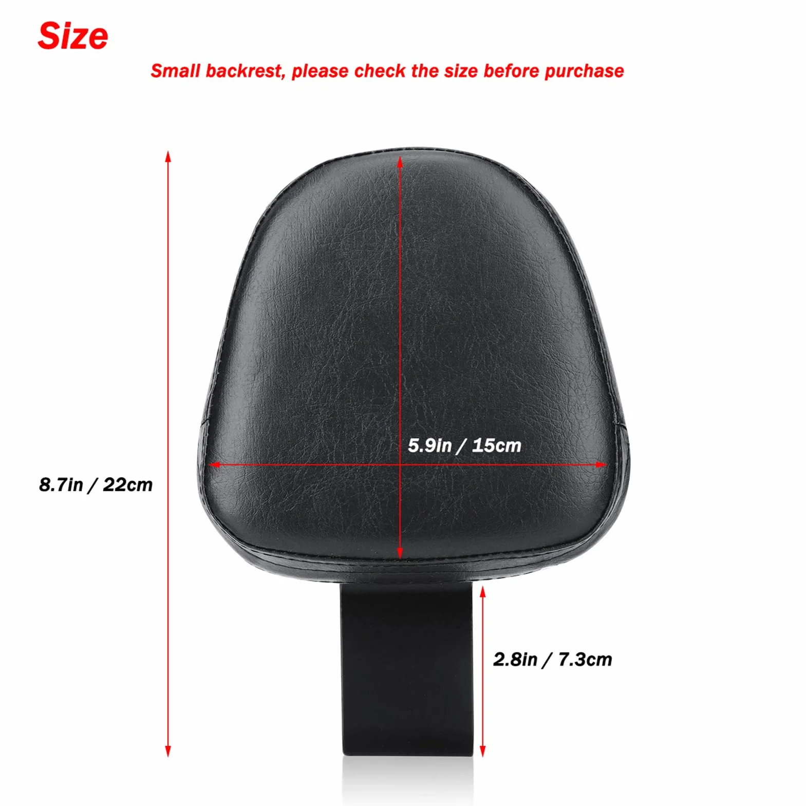 Oparcie kierowcy motocykla Sissy Bar Pad do Honda Rebel 300 500 2017-2024
