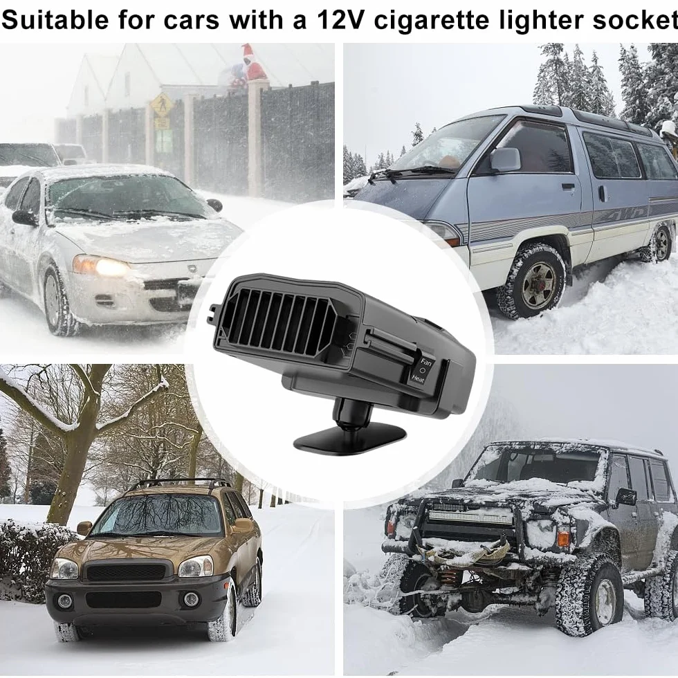 Ogrzewanie samochodowe 2 w 1 12V 150W 360° do samochodu SUV Van