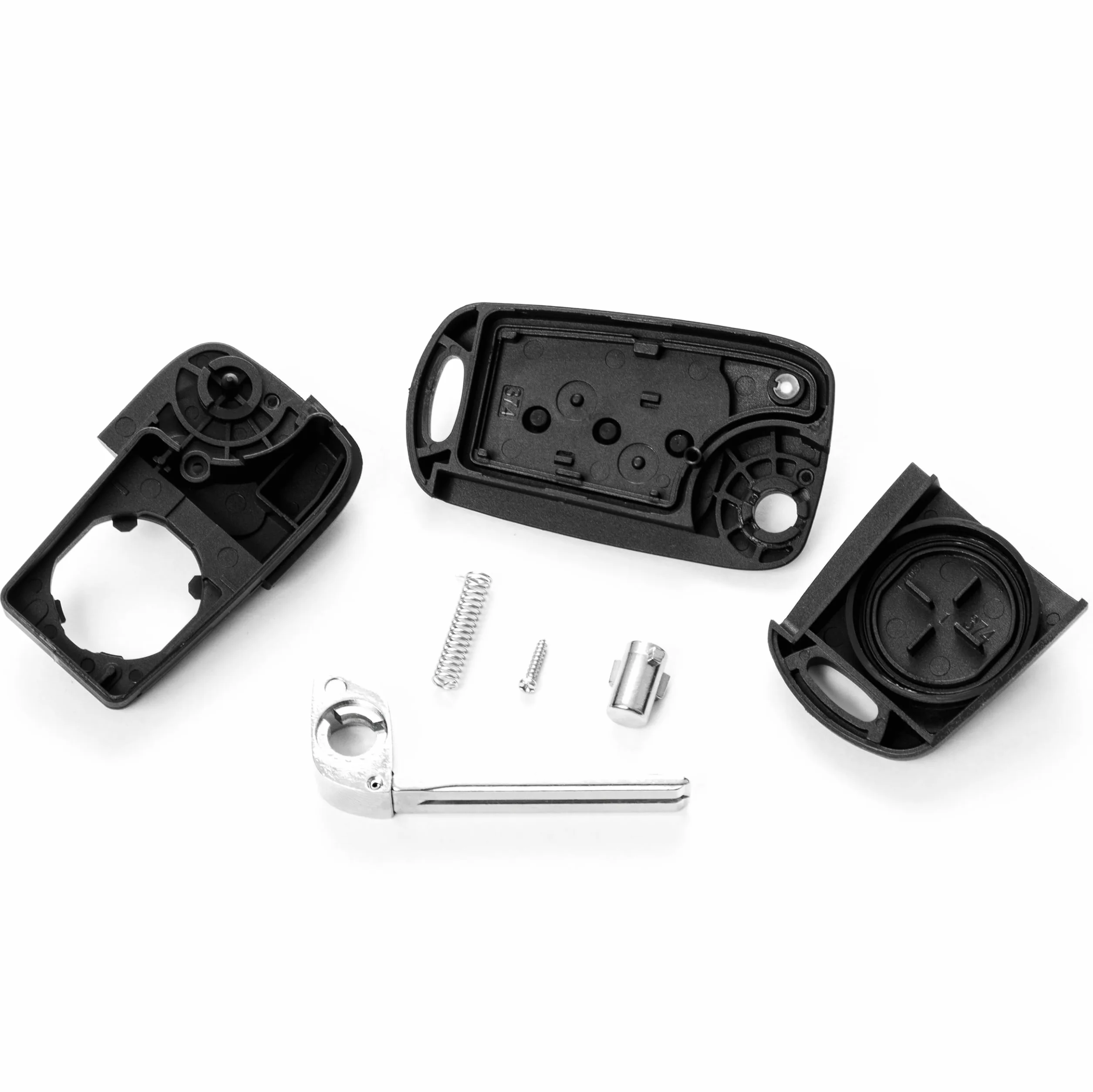 FINTERRY Obudowa Kluczyka Samochodowego – Pasuje do Hyundai i10 i20 i30 ix20 ix35 Elantra Veloster Tucson i Kia Rio Ceed ProCeed Carens Picanto Sorento Sportage Soul Venga – Etui na Kluczyk