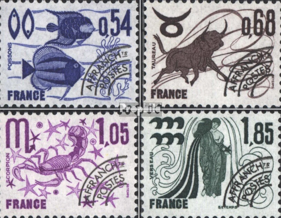 Francja 2018-2021 (pe?ne.Kwestia.) 1977 Zodiak (Znaczki dla kolekcjonerów) Astrologia/znak zodiaku