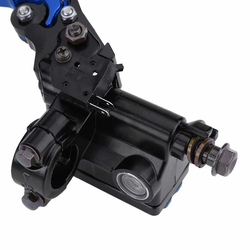 Uniwersalne dźwignie hamulca i sprzęgła motocykla 7/8" (22mm) niebieskie
