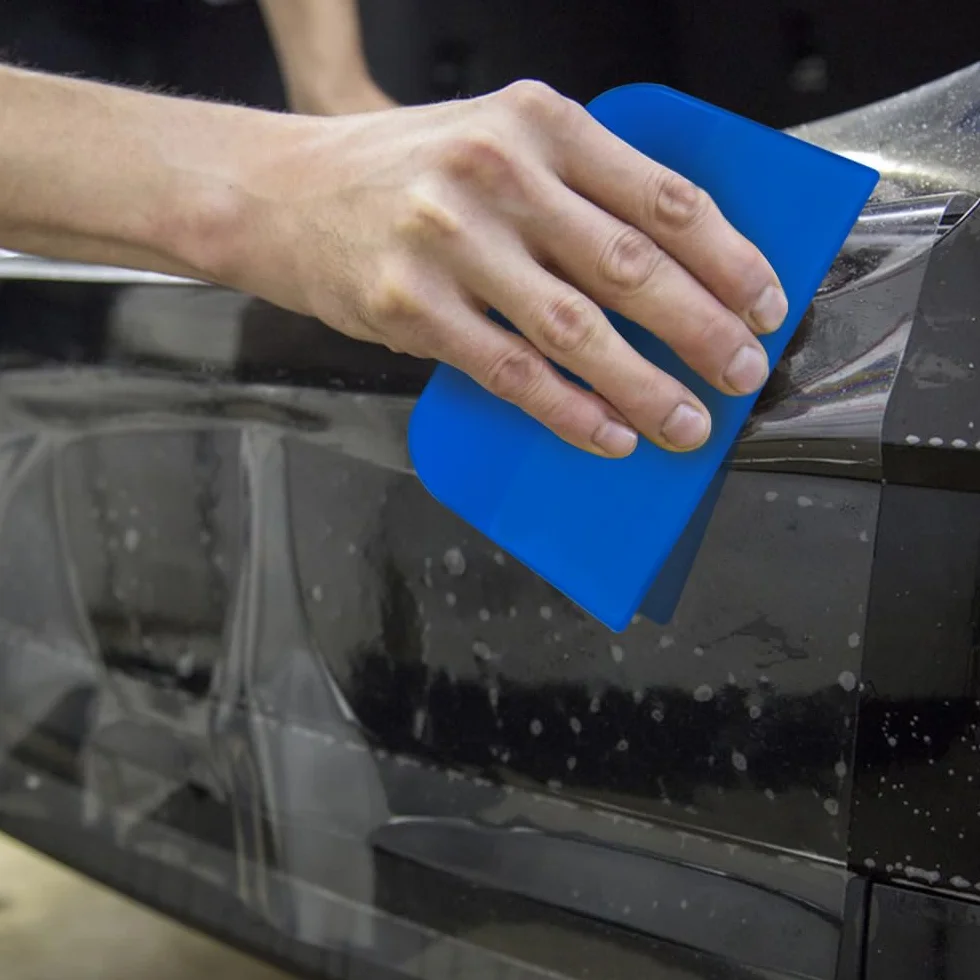 DaKuan Zestaw 9 wypełniaczy do karoserii, 10, 15, 15 cm, plastikowe rozrzutniki wielokrotnego użytku do nakładania wypełniaczy, szpachli, glazur, uszczelnień i farb (niebieski)