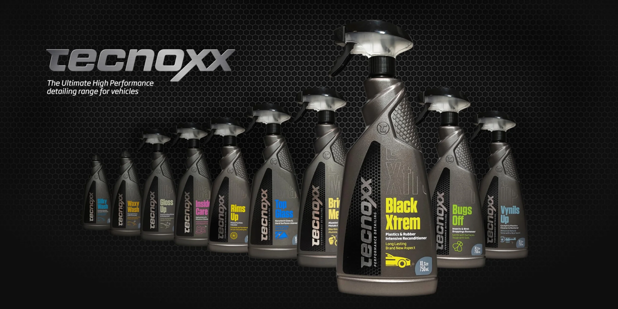 Tecnoxx Black Xtreme Restaurator do tworzyw sztucznych i gumowych 750 ml