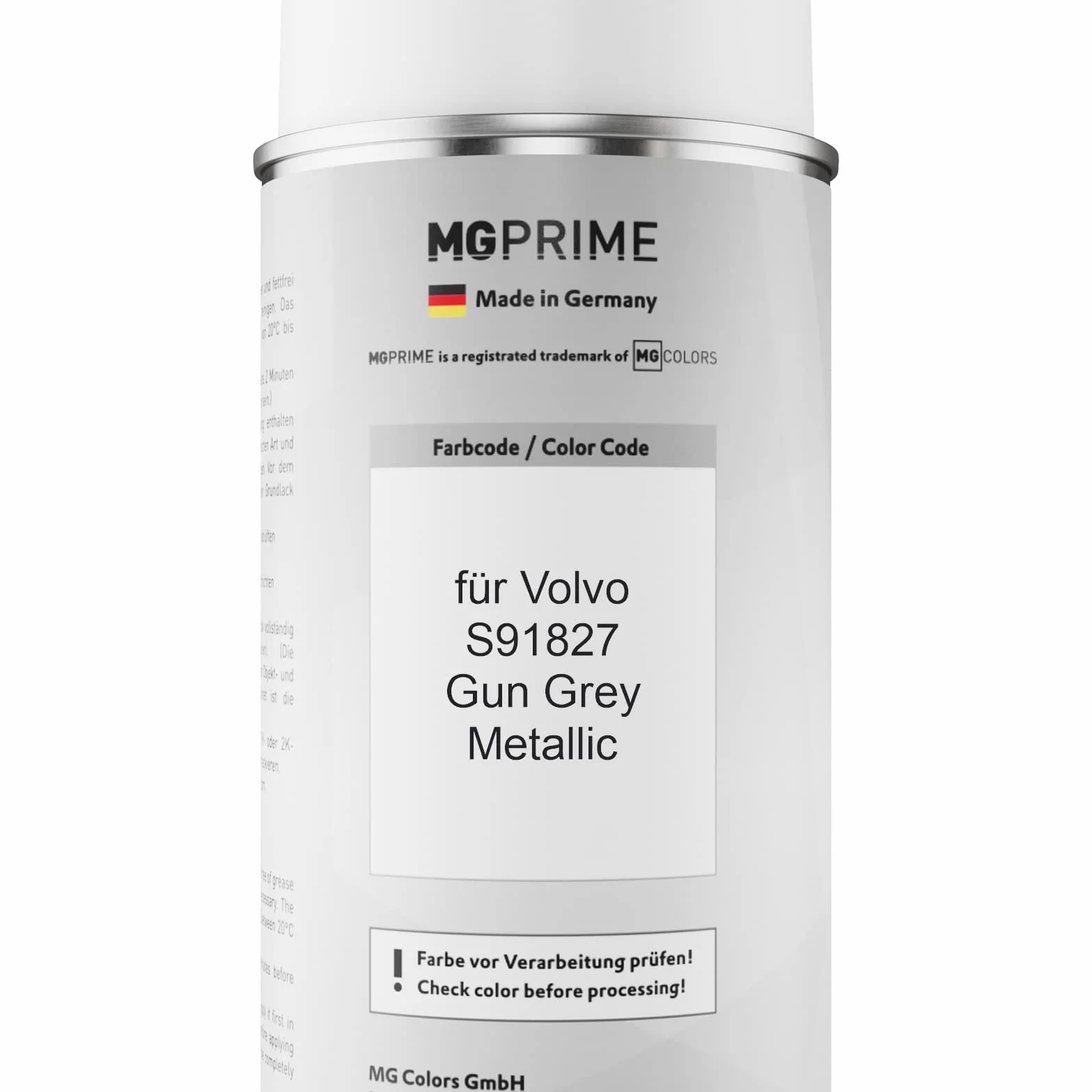MG PRIME Lakier samochodowy Volvo S91827 Gun Grey Metallic 400ml