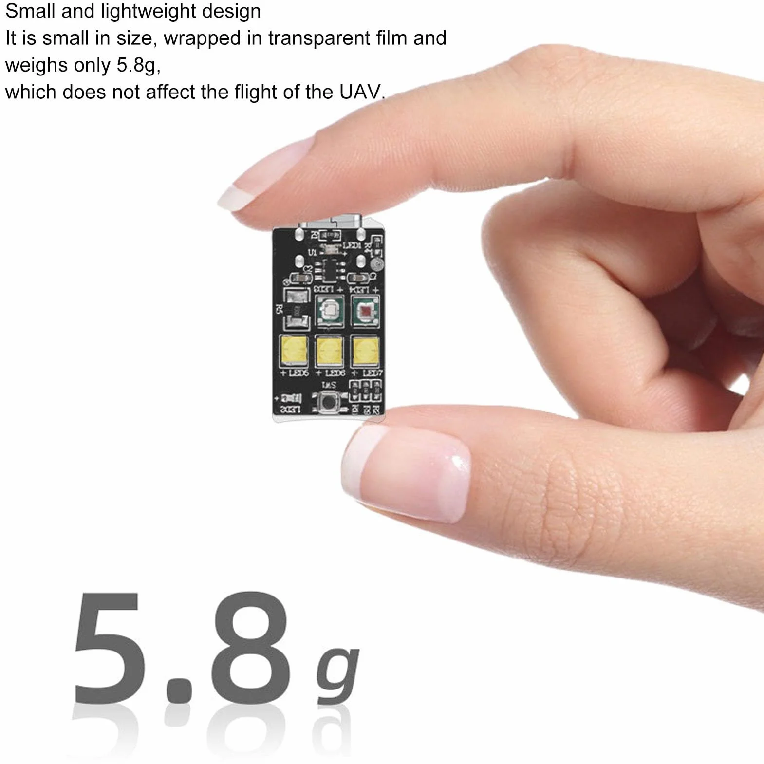 Dron stroboskop, migający dron USB o wysokiej jasności, antykolizyjne, lampka ostrzegawcza do MINI 3PRO