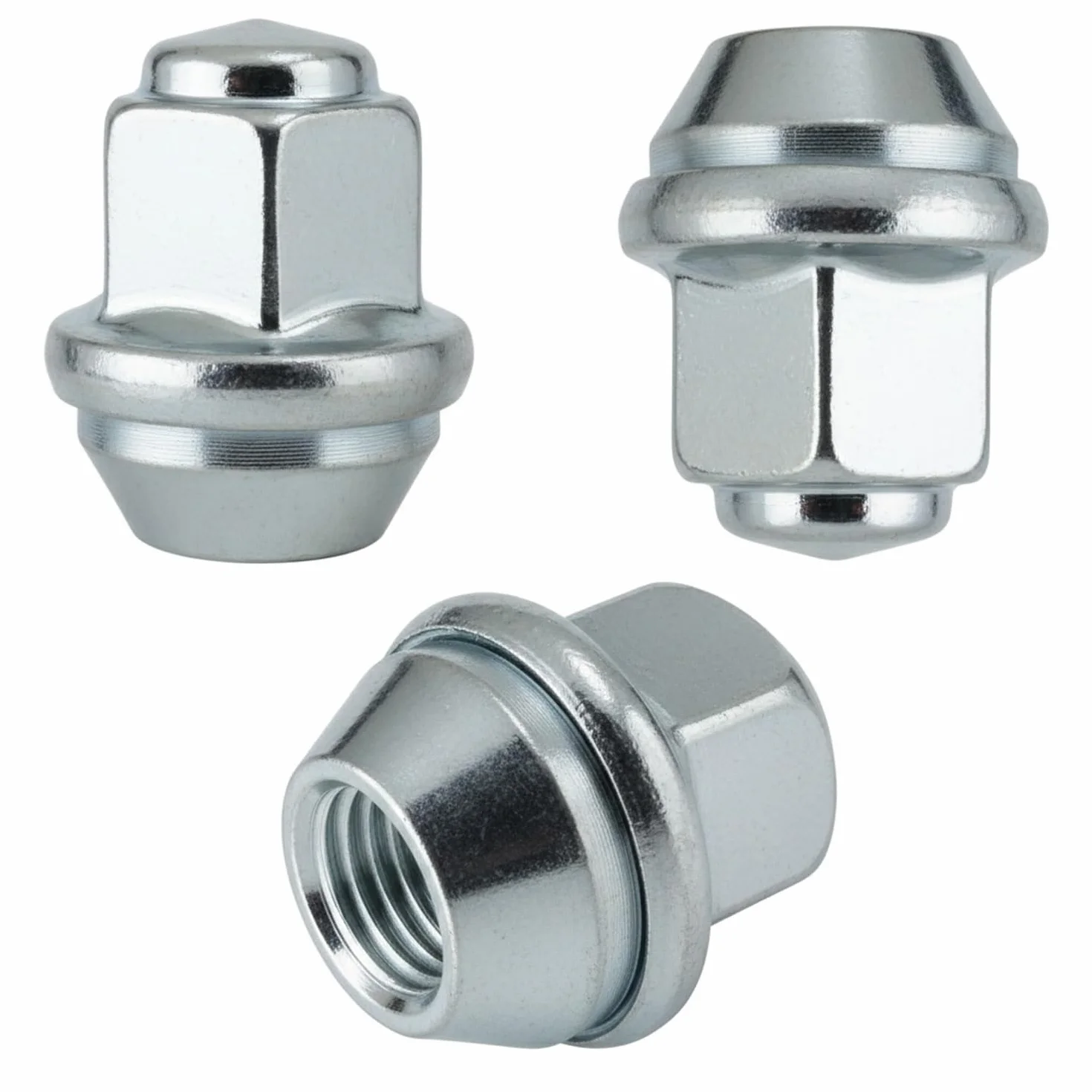 20 x nakrętek do kół M12x1,5 60° stożkowy kołnierz zamknięty – SW 19 mm – wysokość 31 mm – chromowane z nasadką ze stali nierdzewnej – zestaw nakrętek do felg aluminiowych – stożkowe