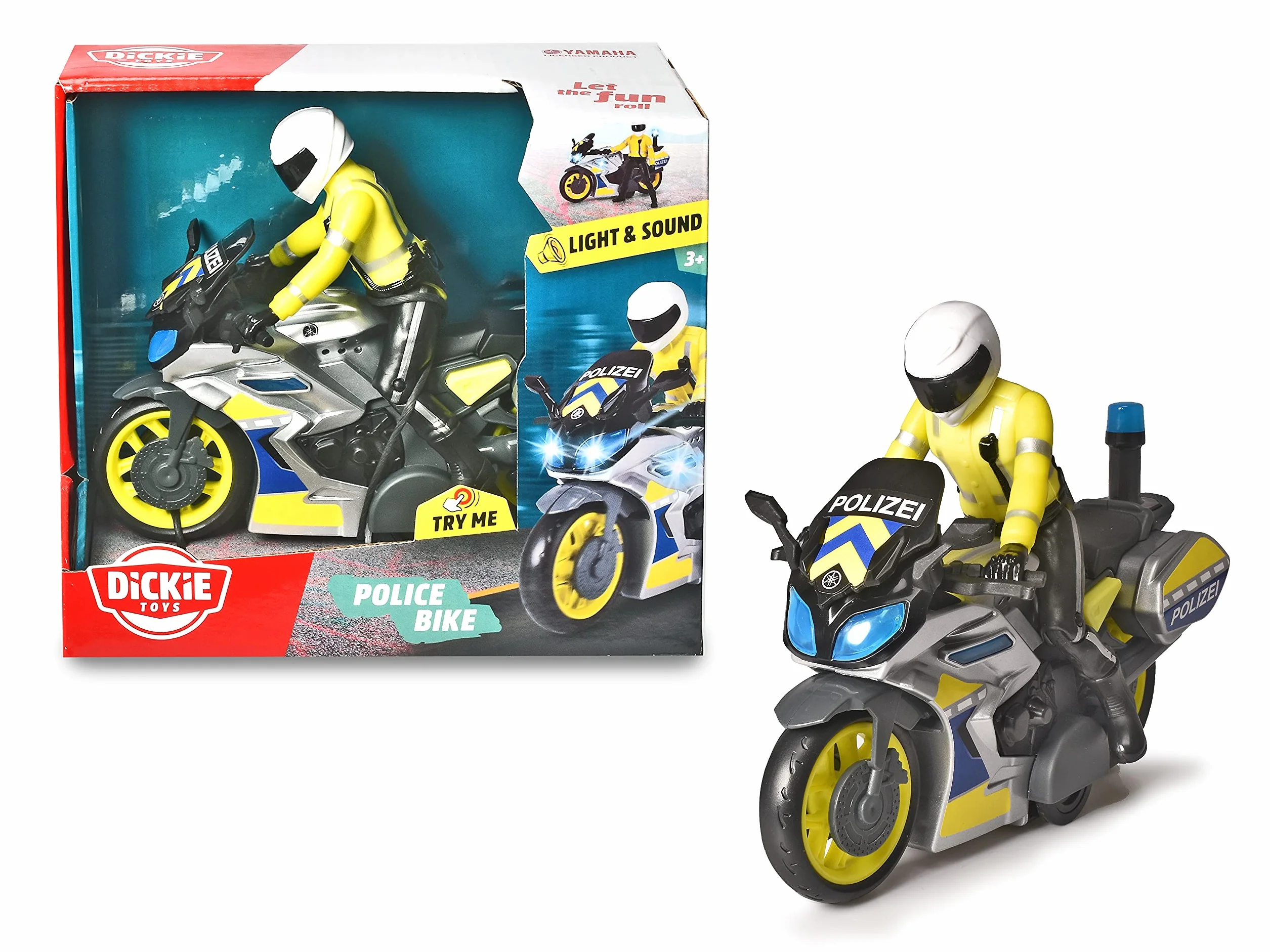 Dickie 203712018026, SOS Motocykl policyjny, 17 cm, wersja polska, od 3 lat