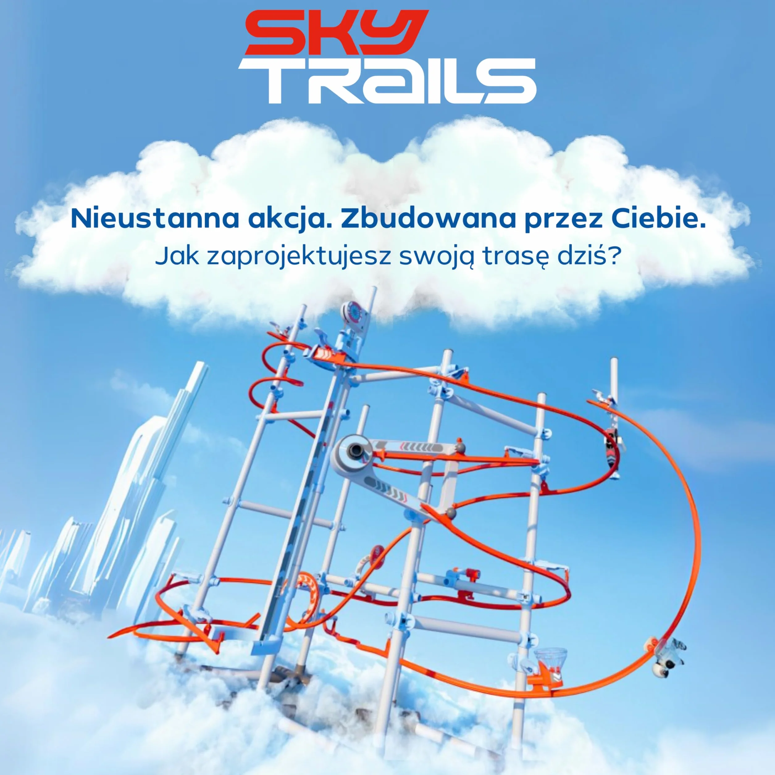 Sky Trails | Zestaw startowy | zabawka konstrukcyjna do fantazyjnych tras i przygód | stwórz swój własny świat – dla niekończącej się zabawy | dla fanów akcji i entuzjastów budowy | 71969