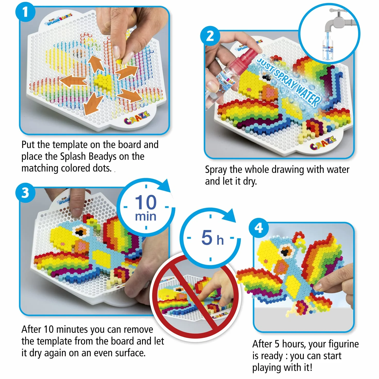 Craze 11096 Splash Beadys - akcesoria - szablony do pisania w sprayu