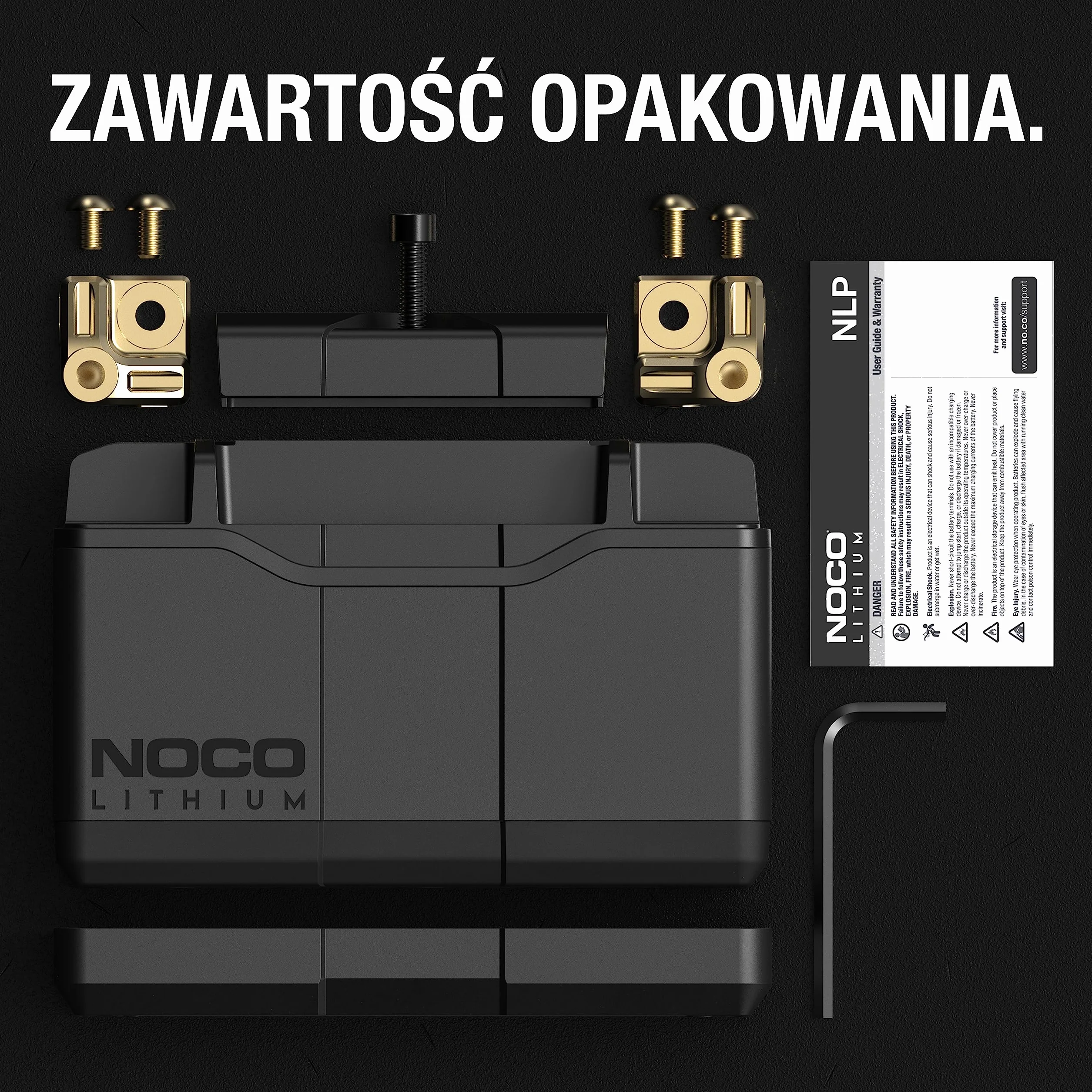 NOCO Lithium NLP9, Akumulator Motocykl Grupy 9 400A, Akumulator Litowo-Jonowy 12 V o Pojemności 3 Ah z Dynamicznym Modułem BMS do Motorów, Quadów, Skuterów Wodnych i Skutery Śnieżne