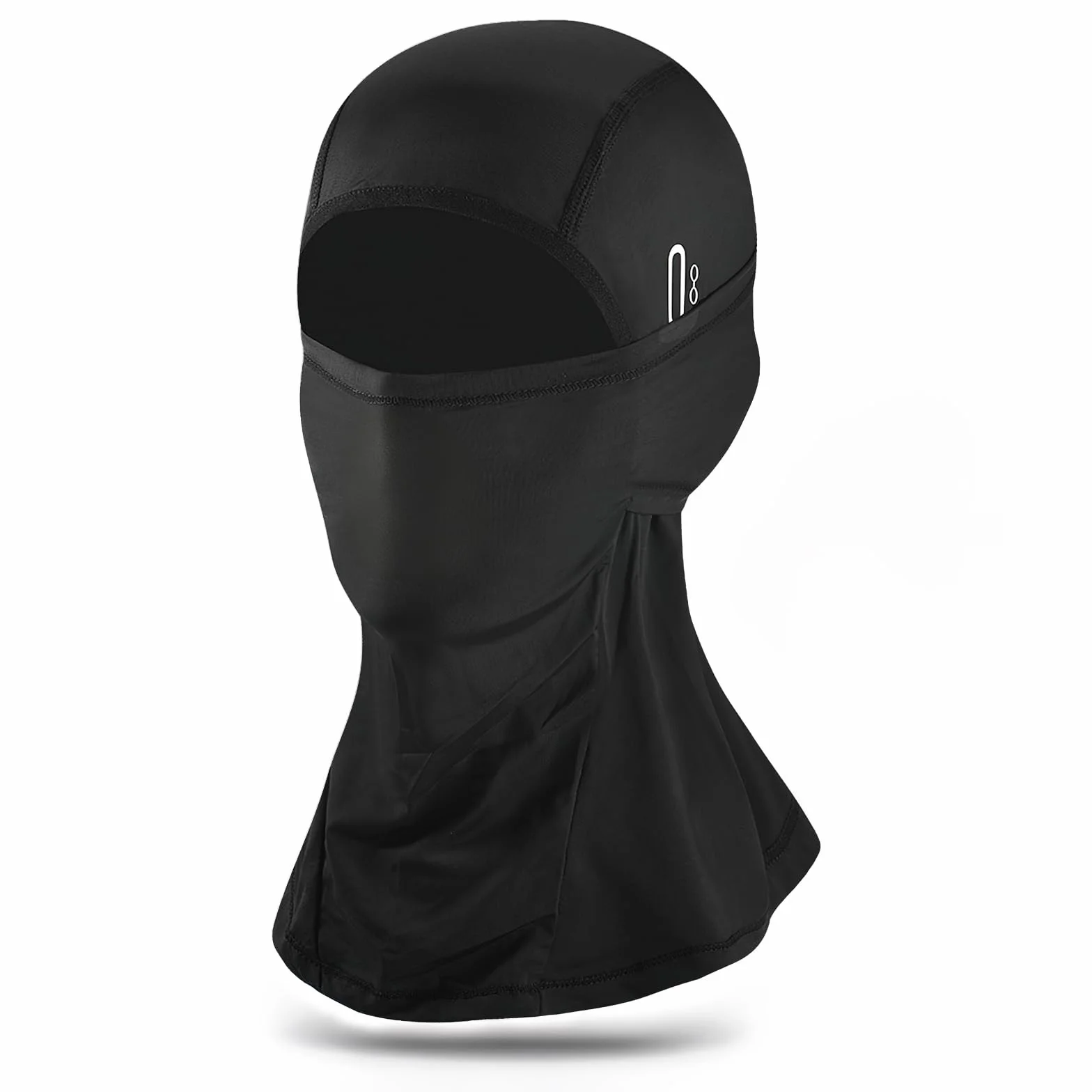 Kominiarka motocyklowa na lato, ochrona przed UV, czarna, oddychająca i chłodząca, do jazdy na rowerze, skuterze, wspinaczce, rozmiar uniwersalny, czarny