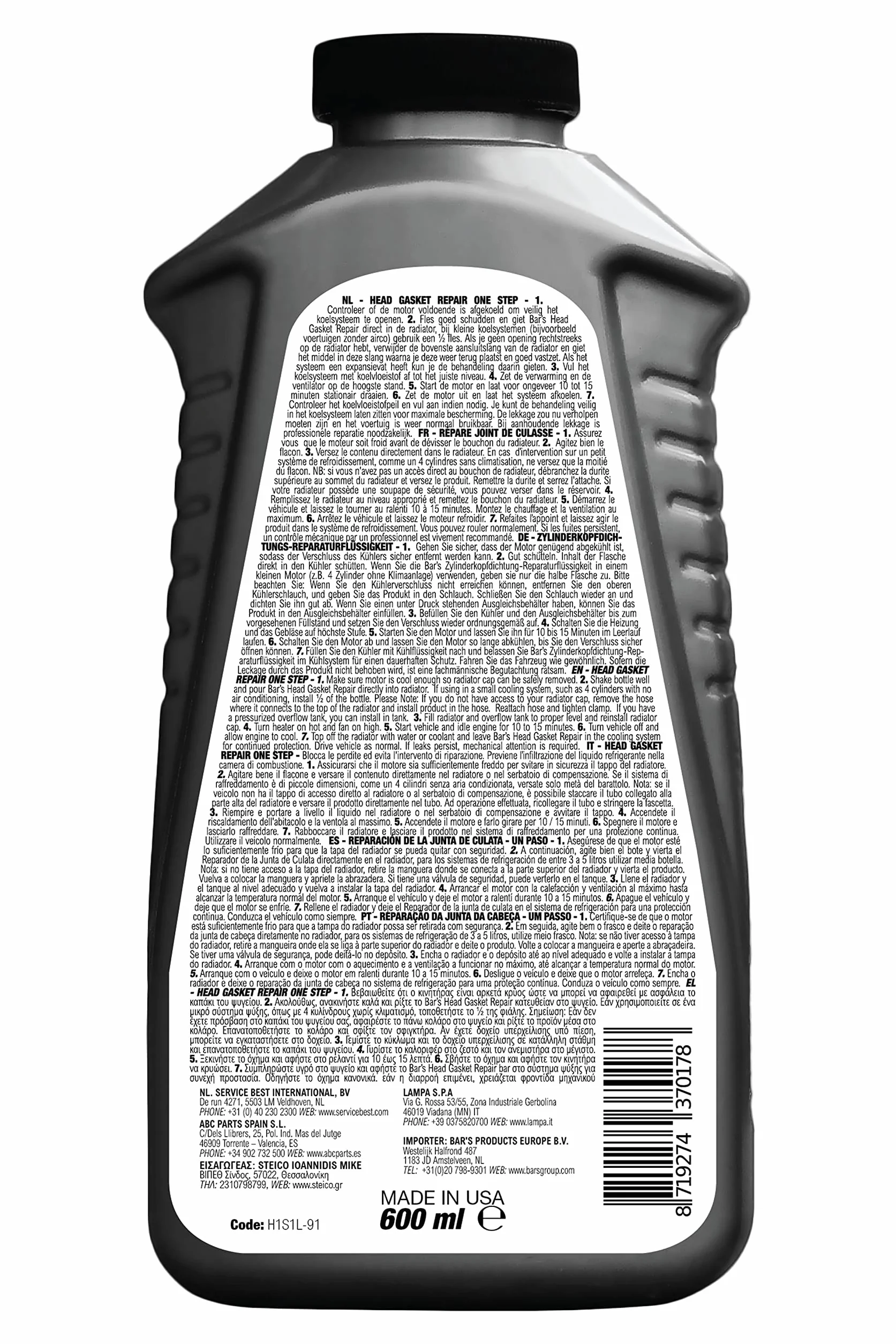 Bars 1830976 Uszczelniacz Głowicy, 720 g