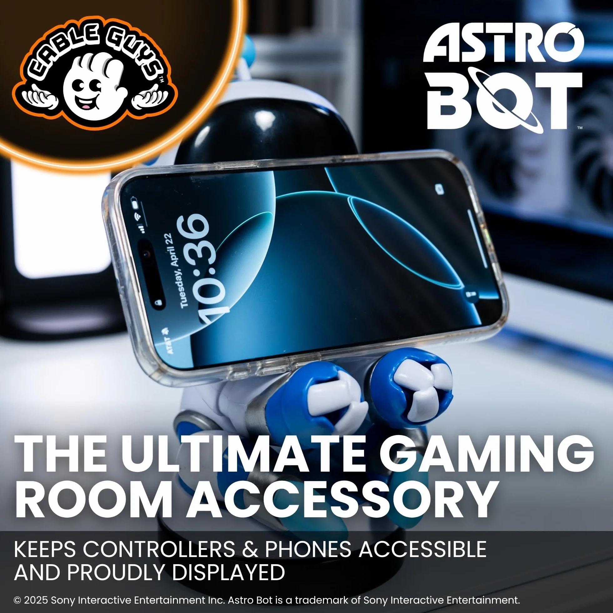 Cableguys PlayStation Gaming Astro Bot figurka - uchwyt na kontroler lub smartfon