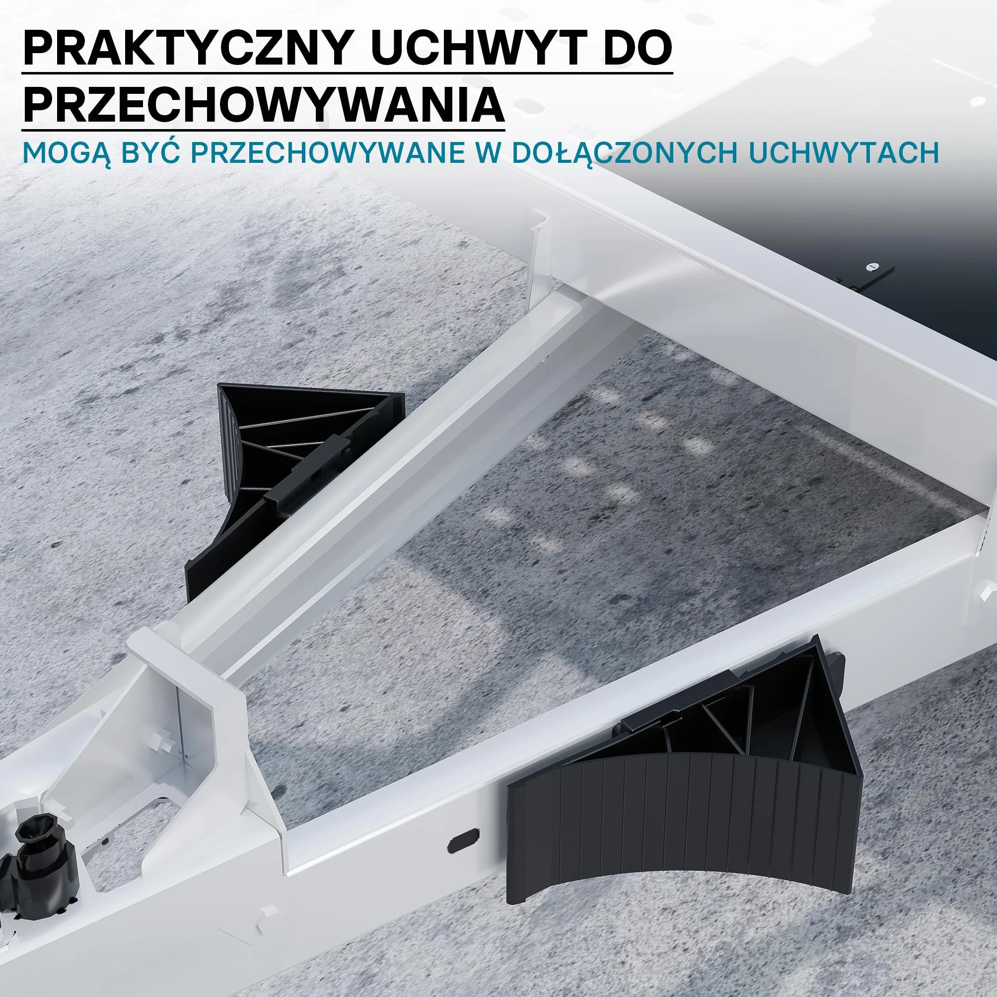 Wiltec Kliny podkładowe z uchwytem do przyczep 1,6t