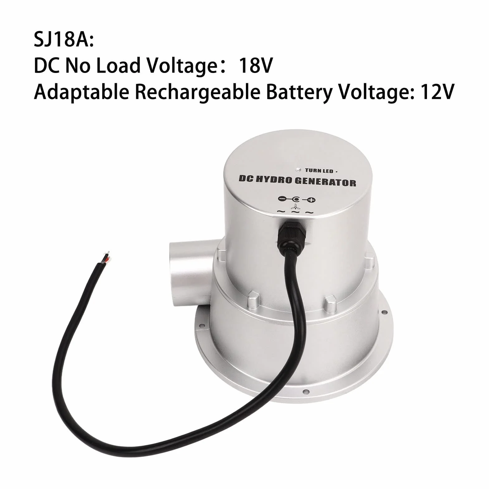 Mały Wodny Generator Turbiny Wodnej Bezszczotkowy Silnik z Magnesami Trwałymi 12V 24V SJ18A