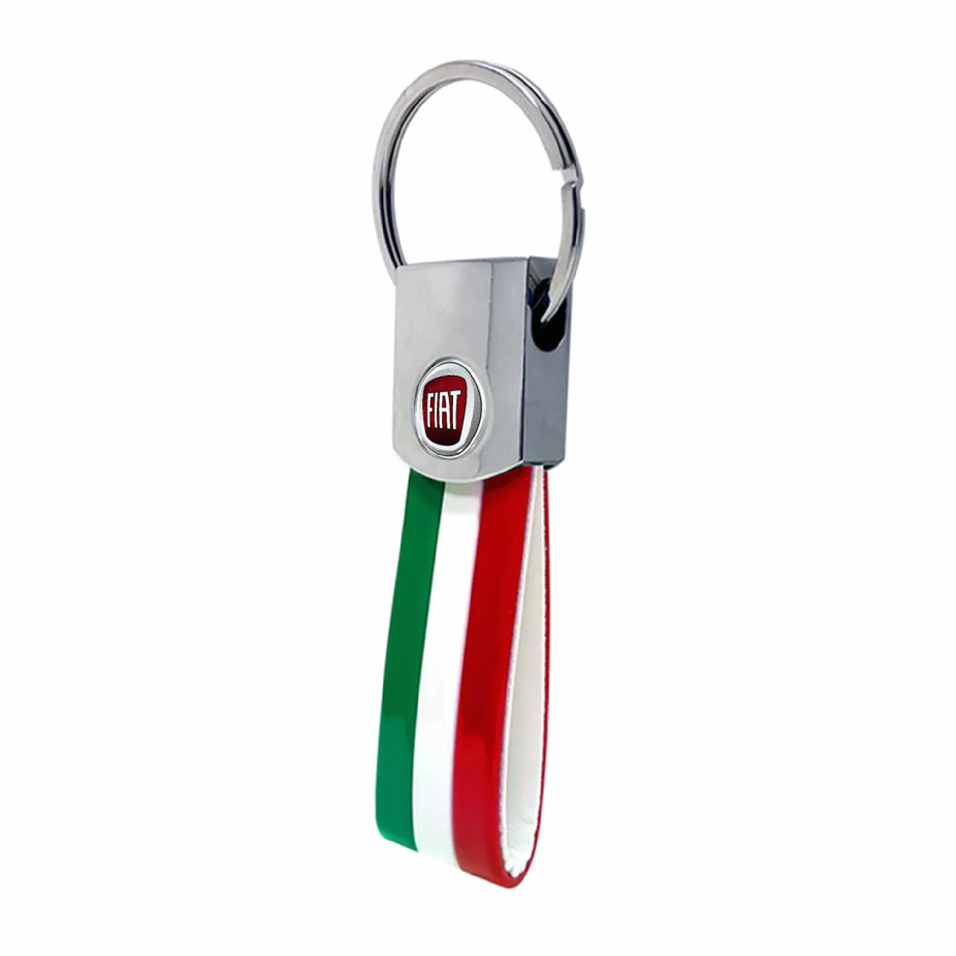 Quattroerre Brelok Fiat Tricolore Włochy, Logo Oficjalne Kolory, Wielobarwny