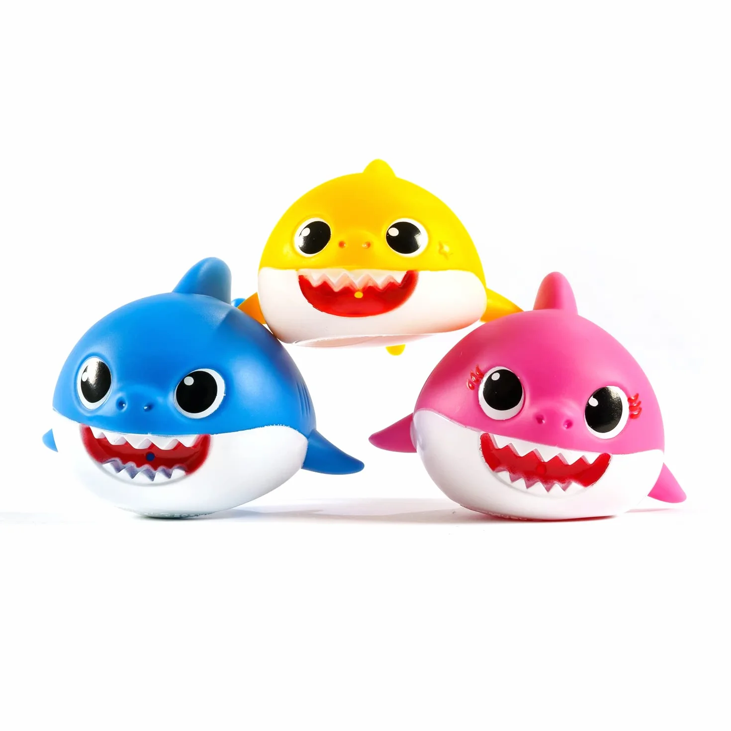 S.O.D Baby Shark Zabawki Do Kąpieli, Wielokolorowy, 6 Sztuk, 48821