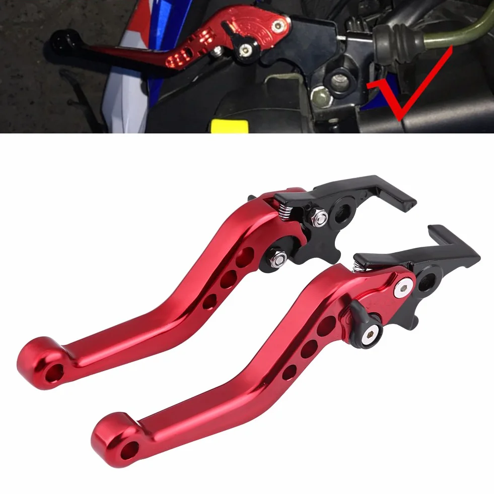 EBTOOLS Ruckus levers clutch podniesienie KX250 podwójna dźwignia hamulca 1 para motocykl skuter CNC czerwona